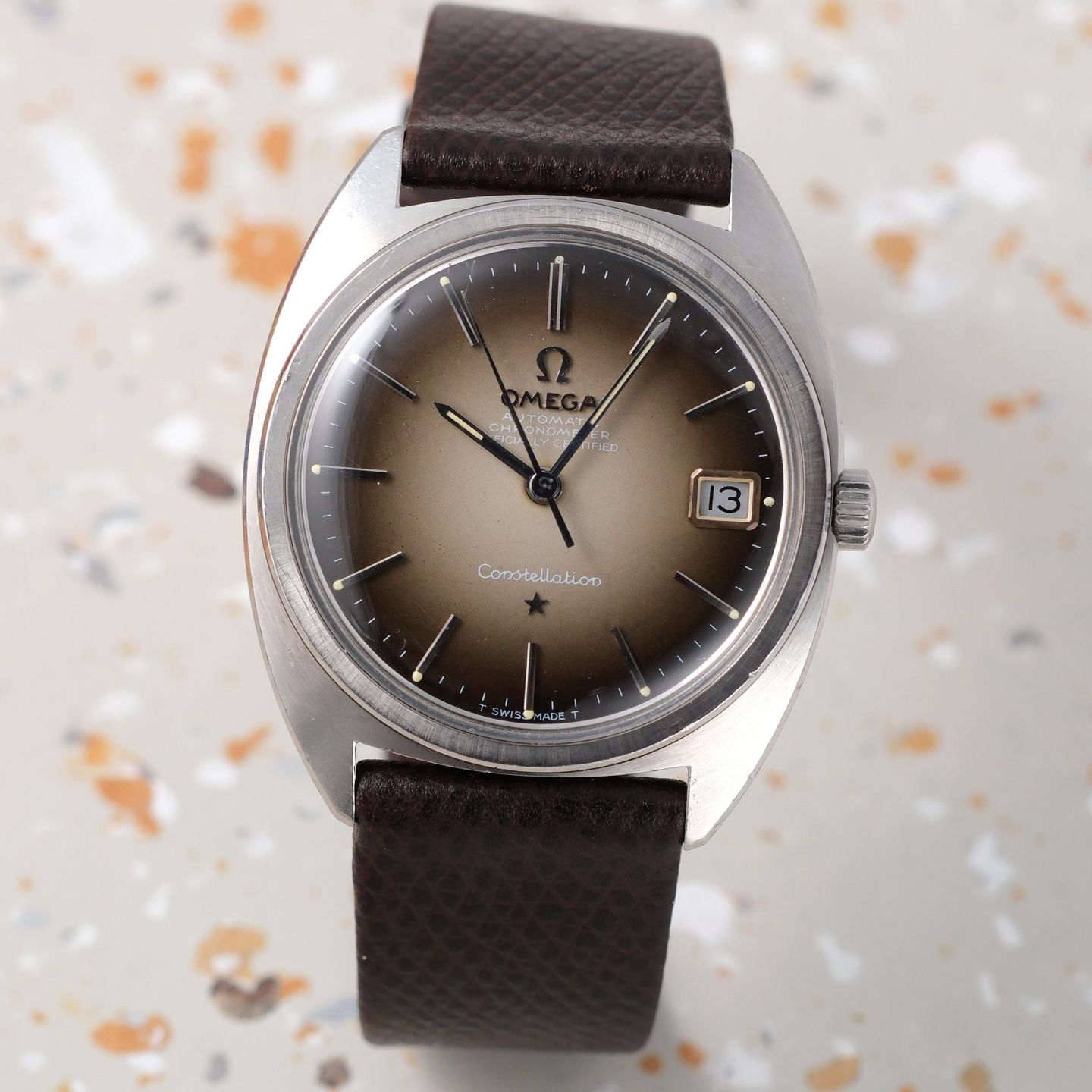 Omega Constellation 168.017 (1968) - Grey dial 35 mm Steel case (4/8)