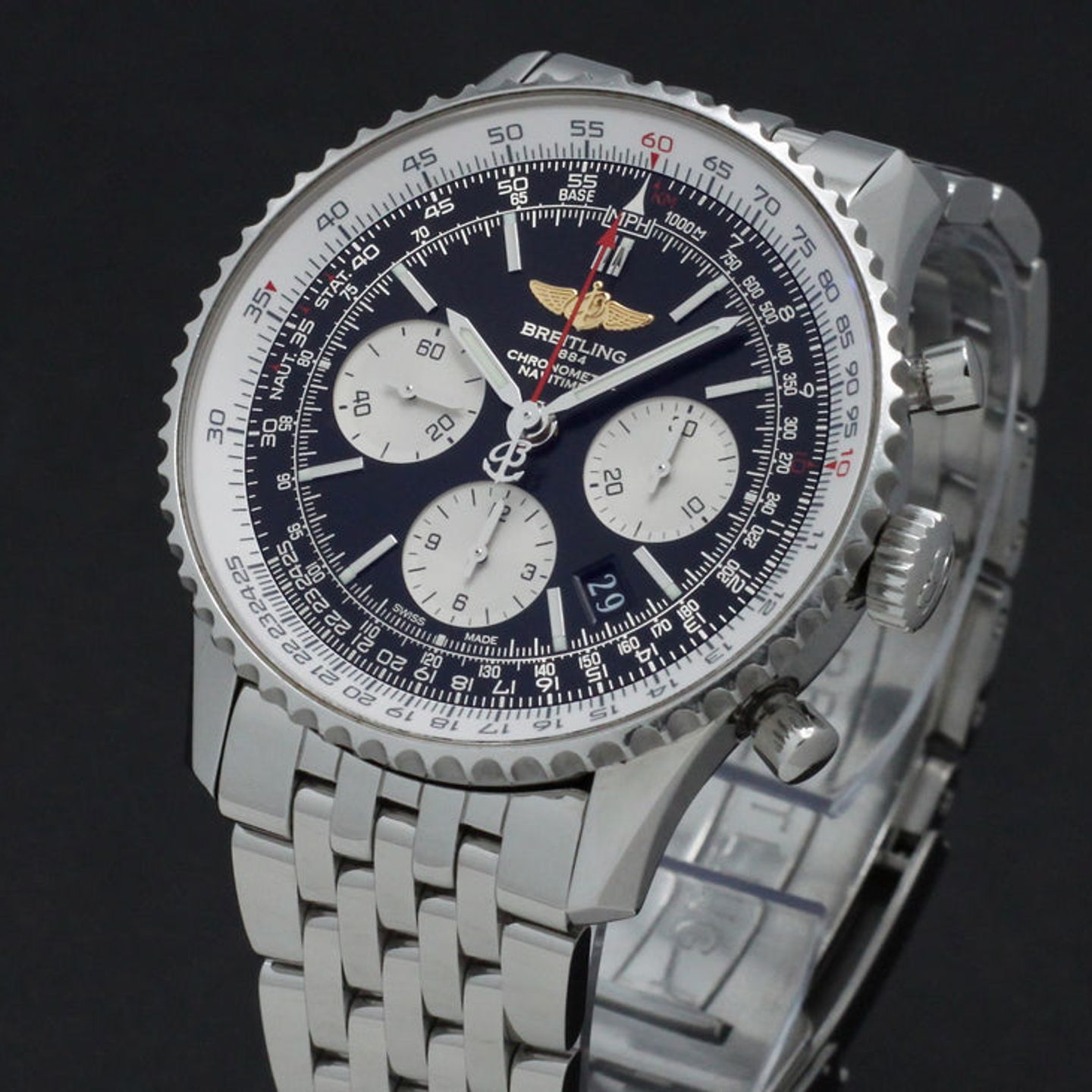 Breitling Navitimer 01 AB0120 (2016) - Zwart wijzerplaat 43mm Staal (7/7)