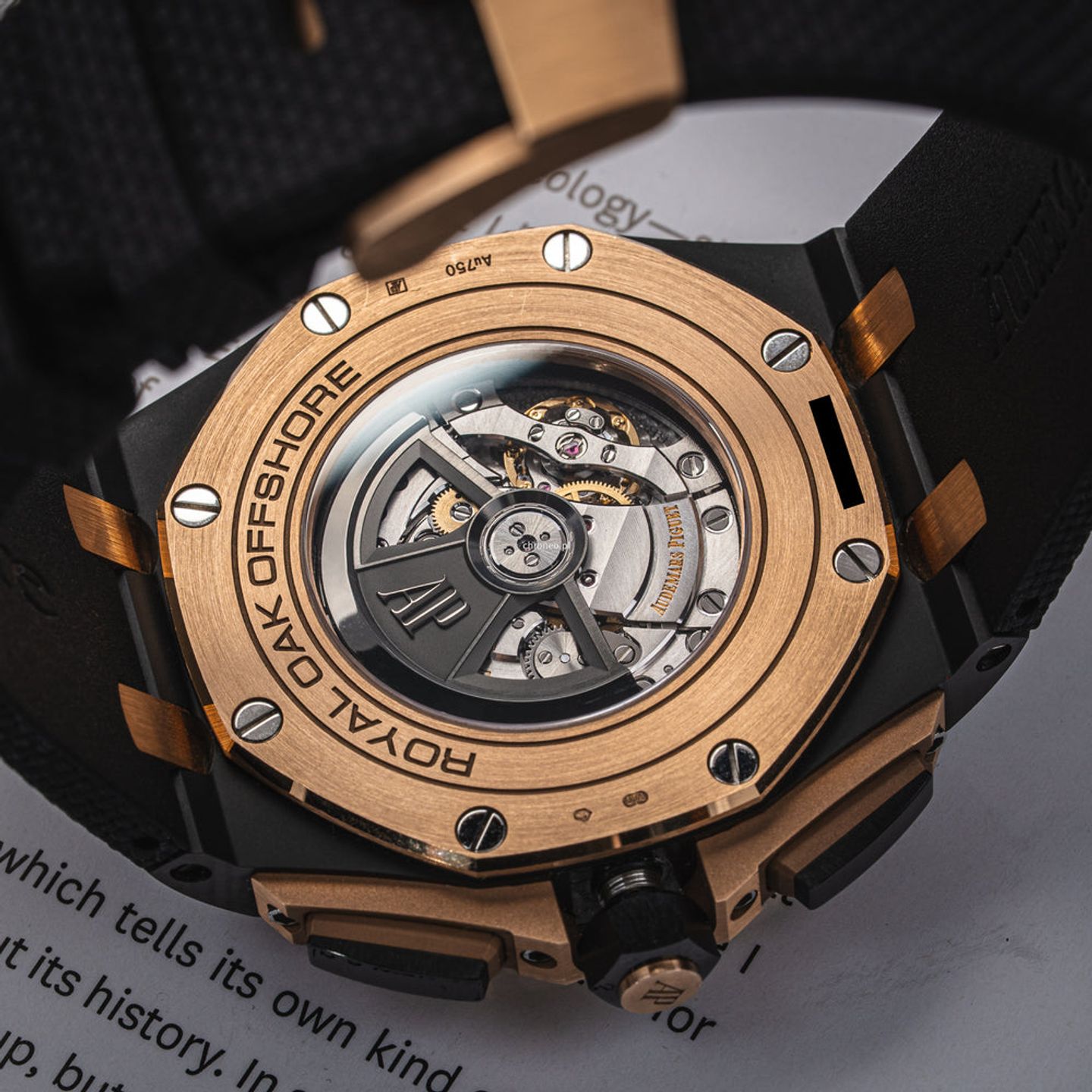 Audemars Piguet Royal Oak Offshore Chronograph 26405NR.OO.A002CA.01 (2021) - Green dial 44 mm Ceramic case (6/8)