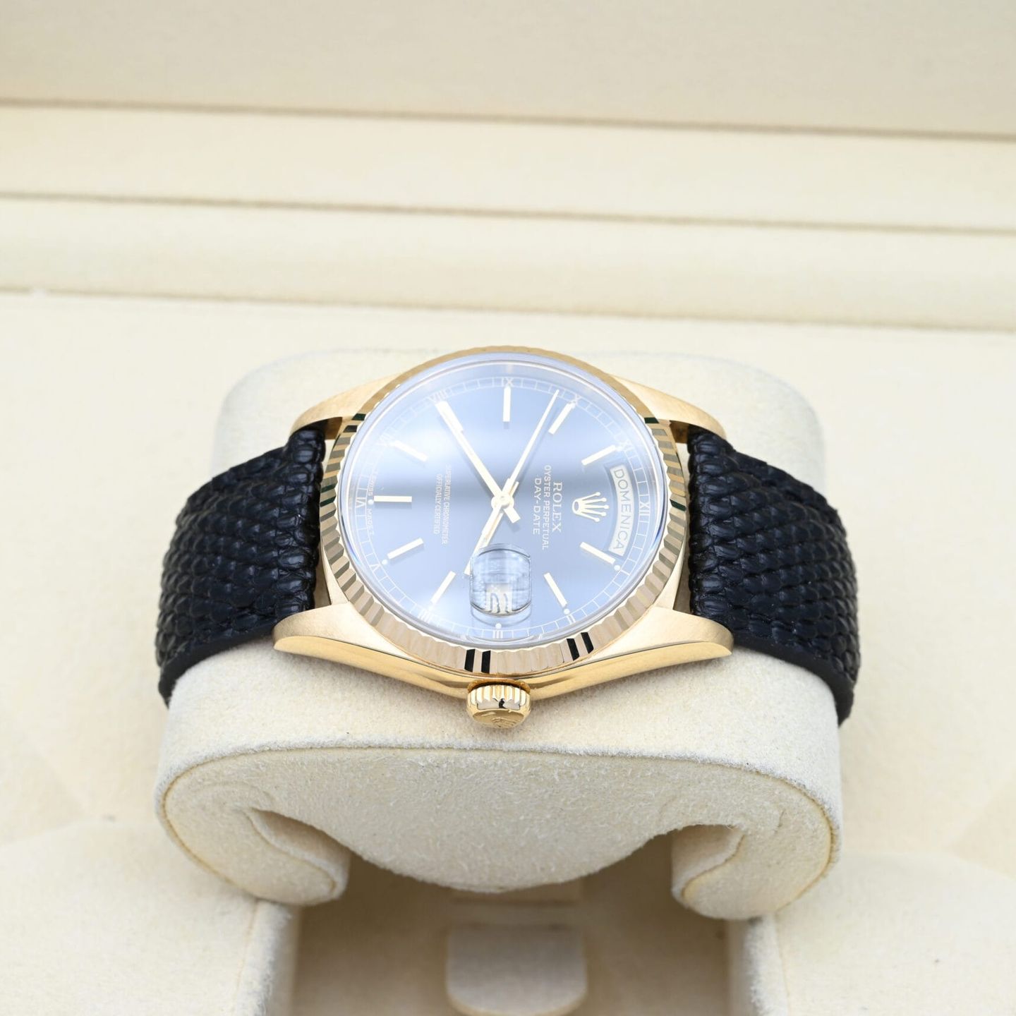 Rolex Day-Date 36 18238 (1989) - Zwart wijzerplaat 36mm Geelgoud (4/7)