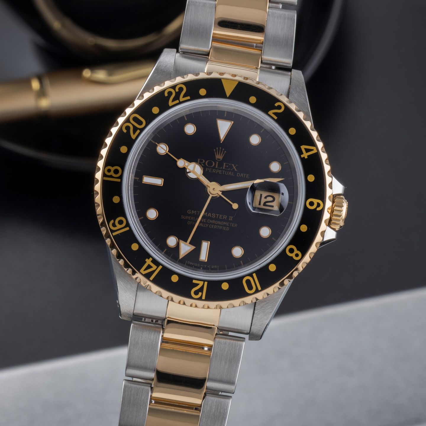 Rolex GMT-Master II 16713 (Onbekend (willekeurig serienummer)) - 40mm Goud/Staal (3/8)