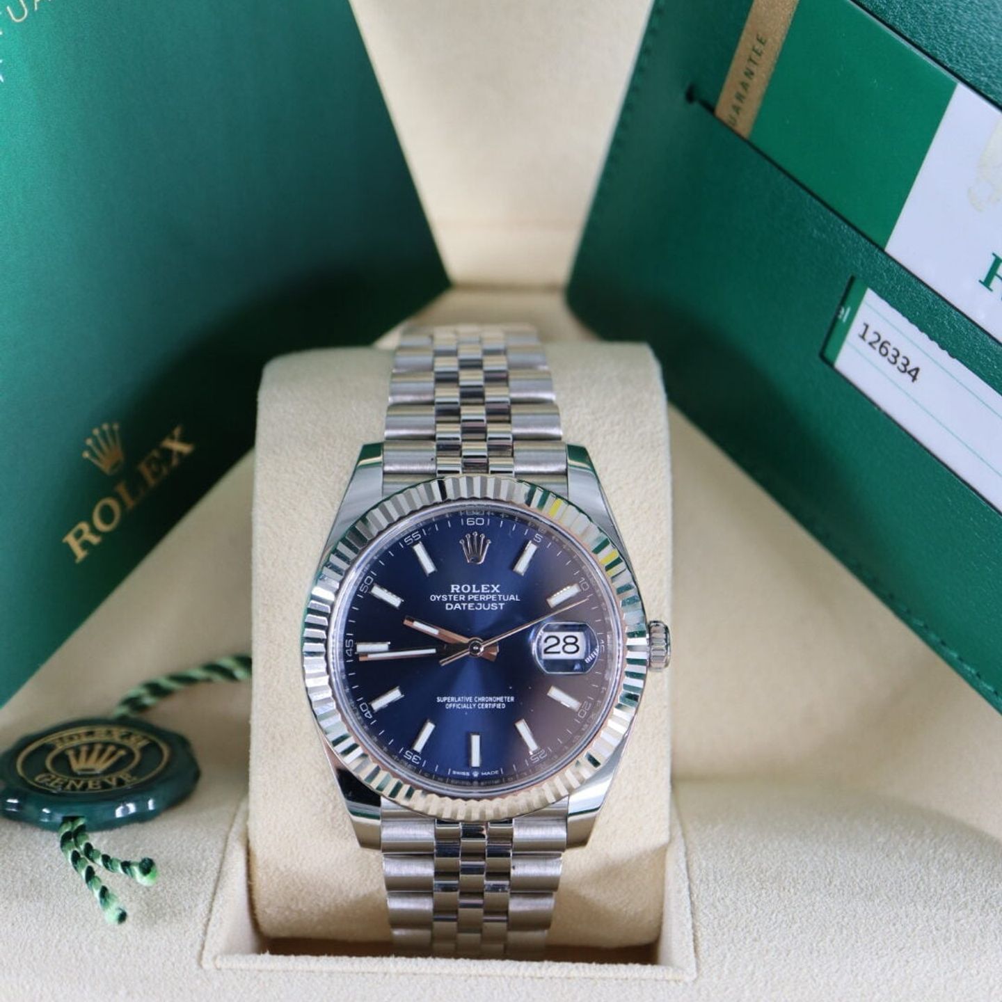 Rolex Datejust 41 126334 (2021) - Blue dial 41 mm Steel case (5/6)
