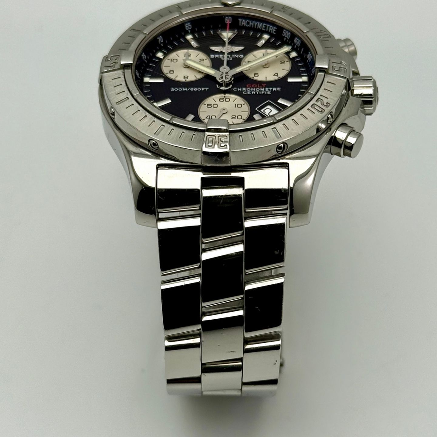 Breitling Colt Chronograph A73380 (2005) - Black dial 41 mm Steel case (8/8)