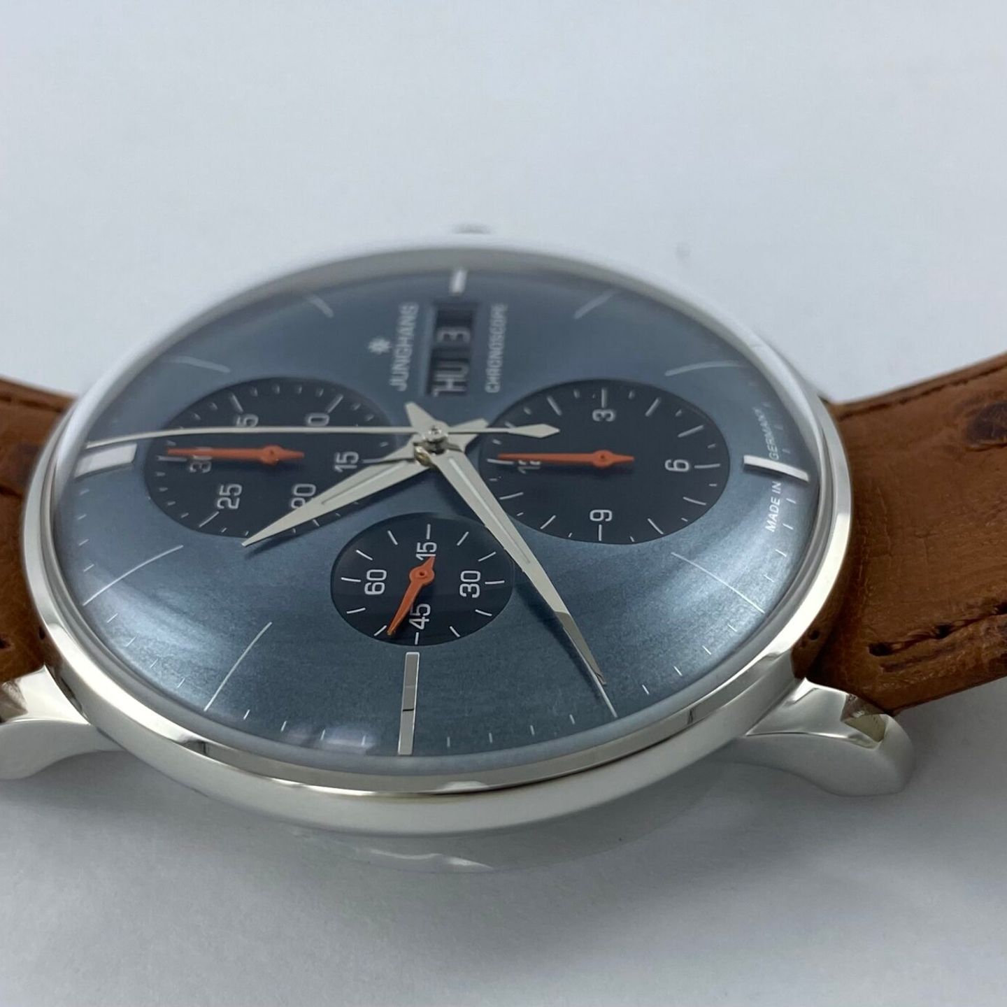 Junghans Meister Chronoscope 27/4224.03 (2023) - Blauw wijzerplaat 40mm Staal (3/5)