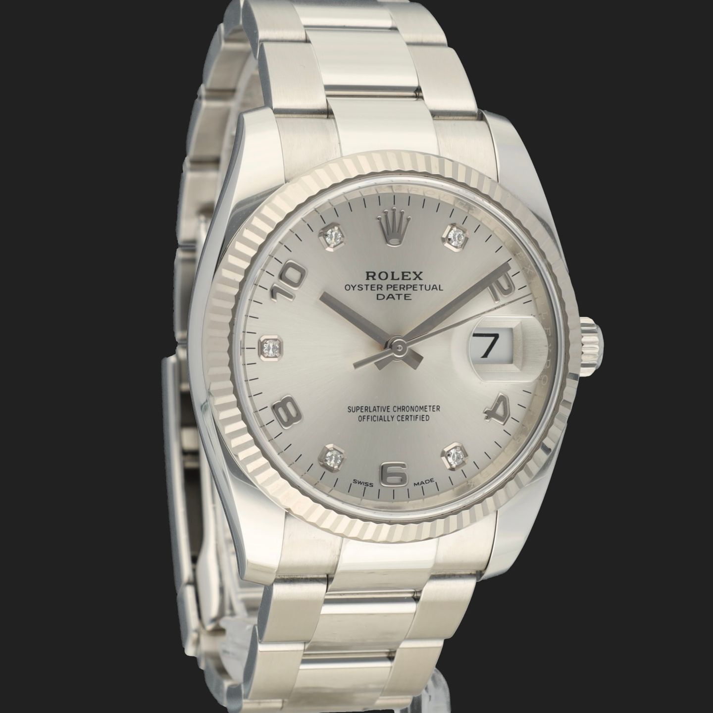 Rolex Oyster Perpetual Date 115234 (2018) - 34mm Staal (4/8)