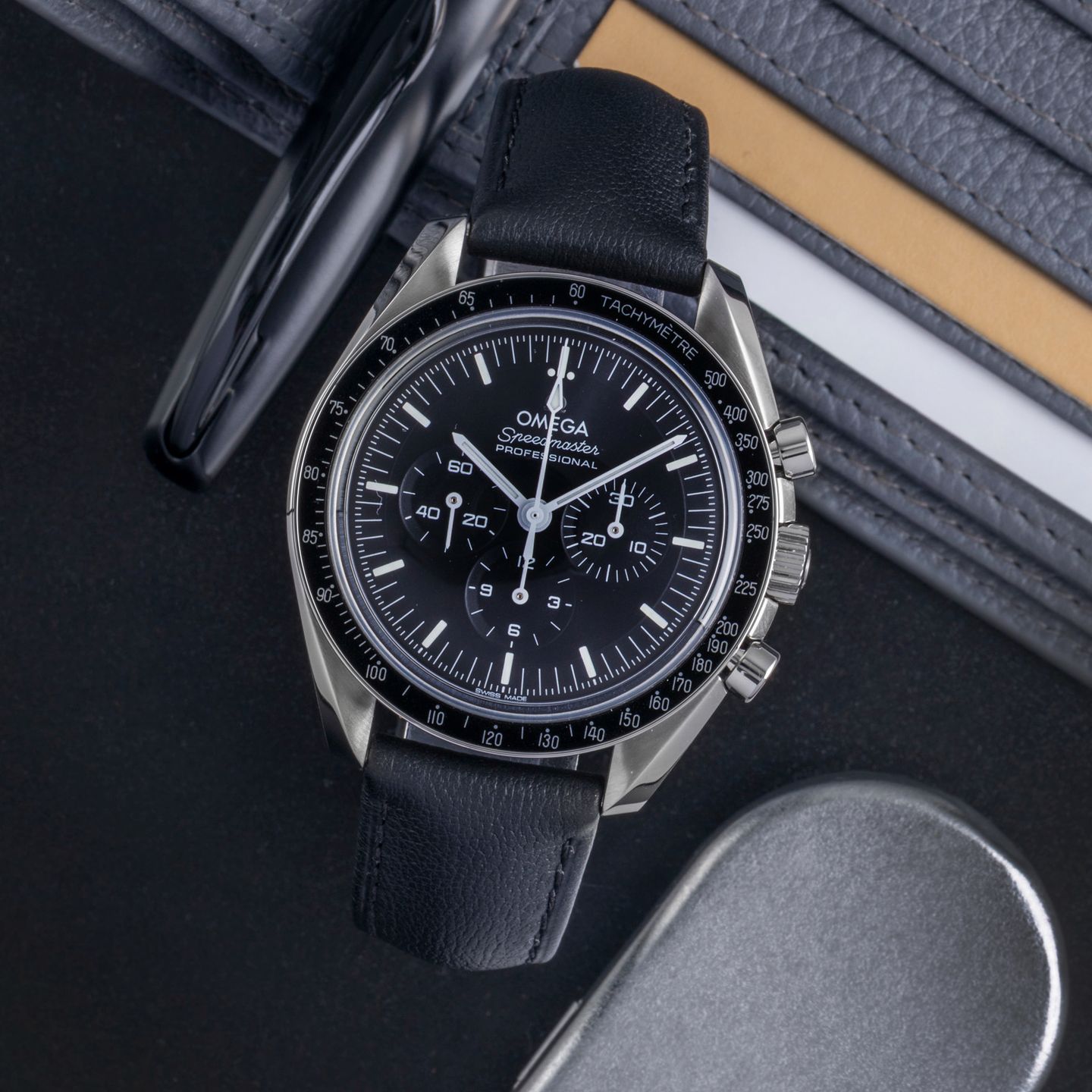 Omega Speedmaster Professional Moonwatch 310.32.42.50.01.002 (Onbekend (willekeurig serienummer)) - Zwart wijzerplaat 42mm Staal (1/8)