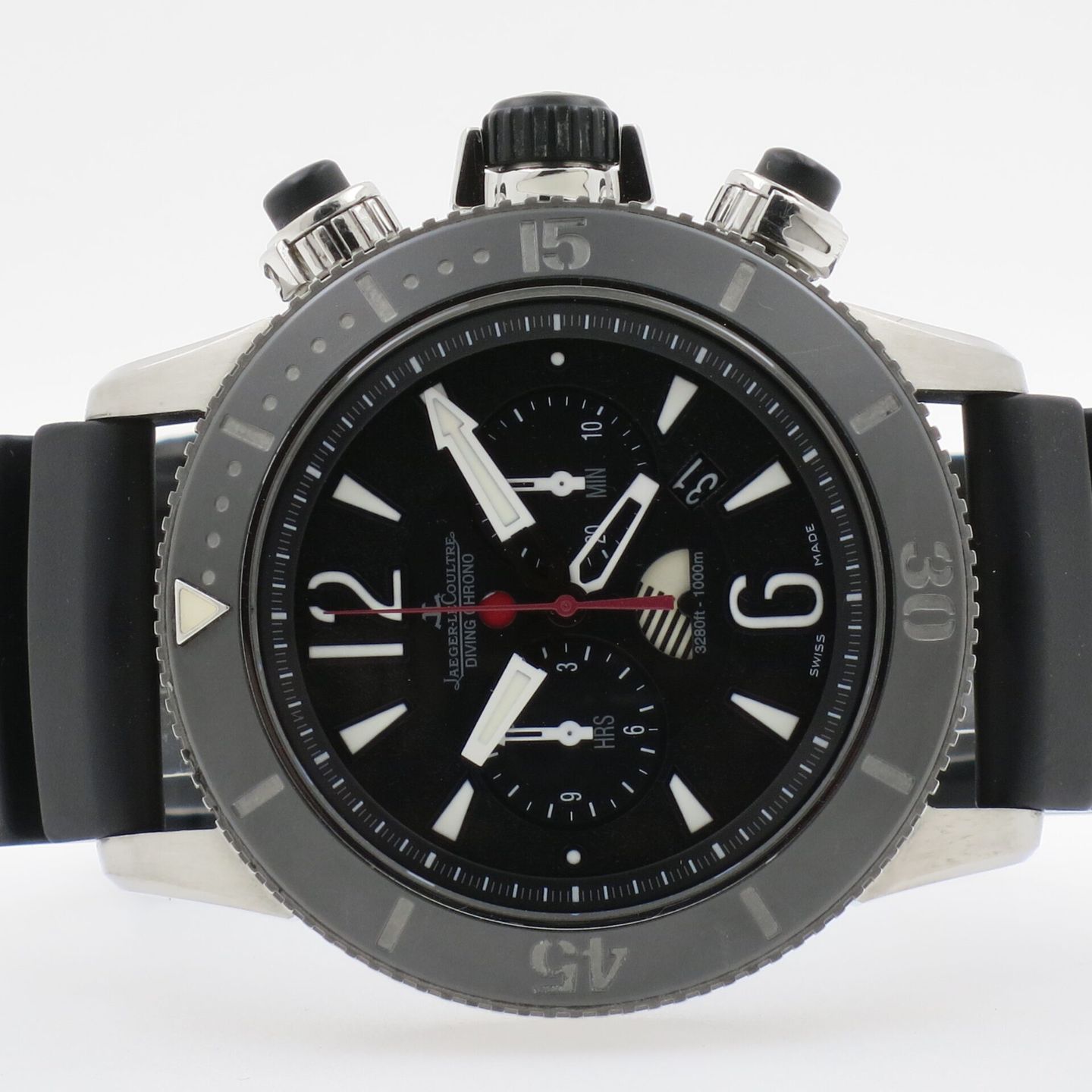 Jaeger-LeCoultre Master Compressor Diving Chronograph GMT Navy SEALs 159.T.C7 (2010) - Black dial 46 mm Steel case (2/4)