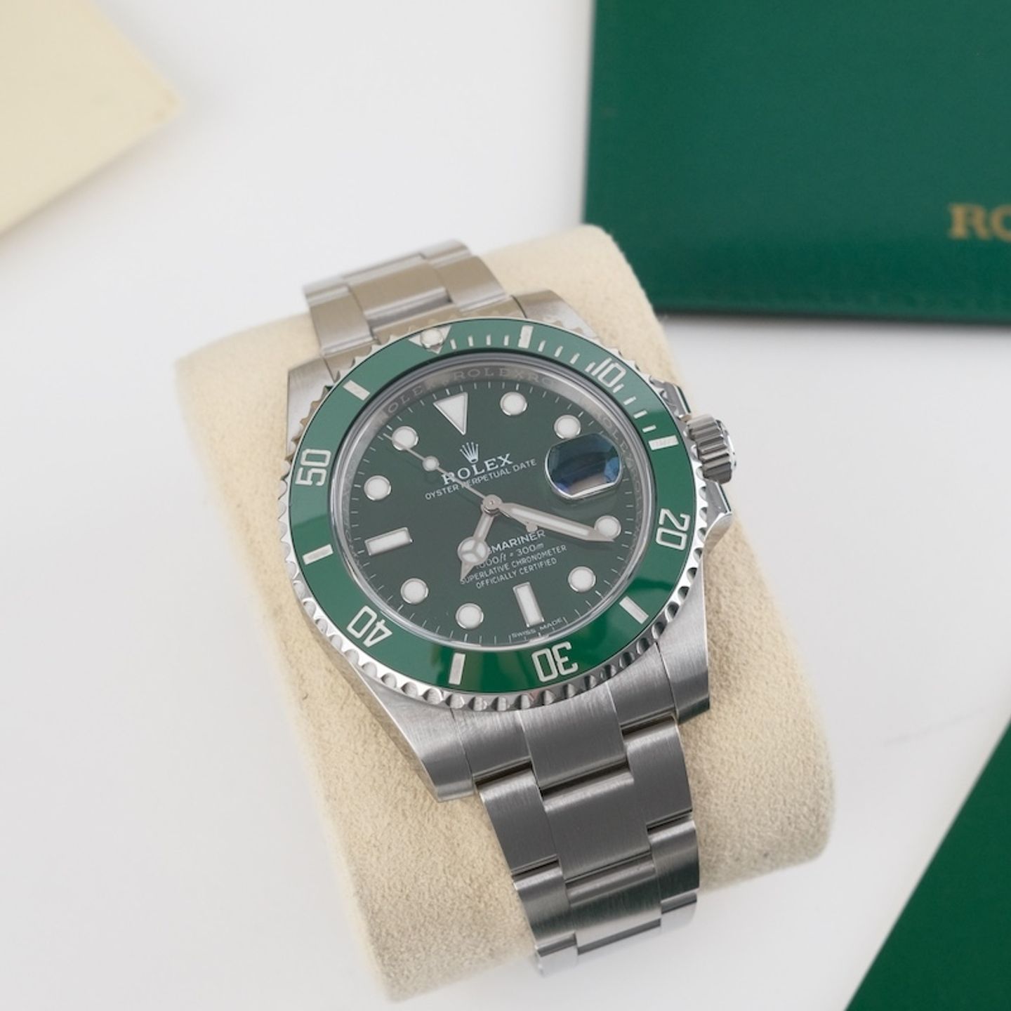 Rolex Submariner Date 116610LV (2017) - Green dial 40 mm Steel case (3/8)