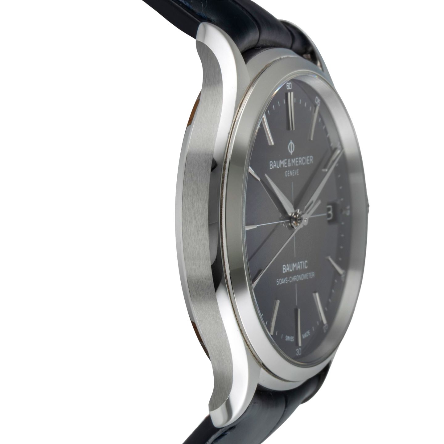 Baume & Mercier Clifton M0A10550 (Onbekend (willekeurig serienummer)) - Grijs wijzerplaat 40mm Staal (7/8)