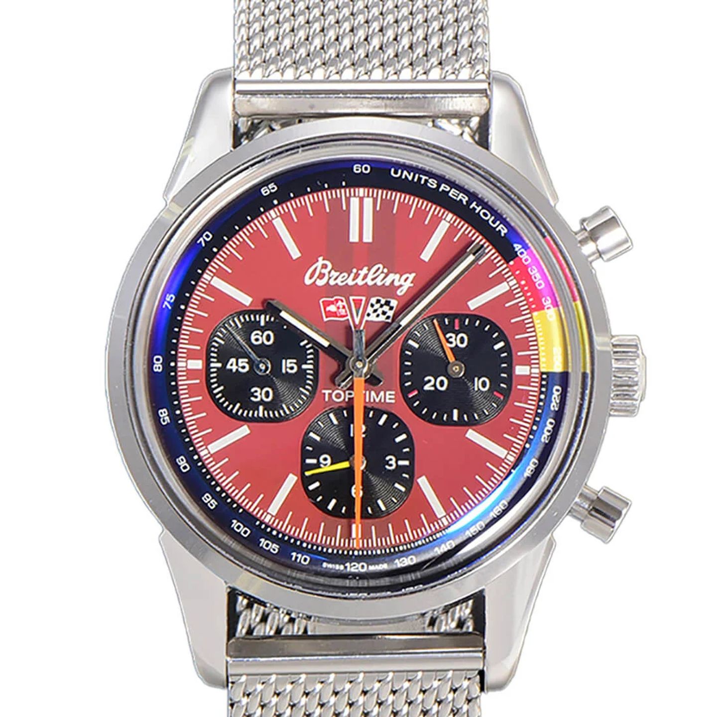 Breitling Top Time AB01761A1K1A1 (2024) - Rood wijzerplaat 41mm Staal (1/3)