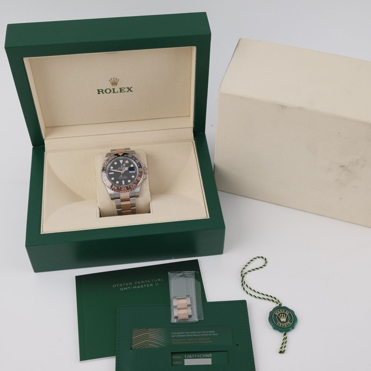 Rolex GMT-Master II 126711CHNR (2021) - Zwart wijzerplaat 40mm Goud/Staal (8/8)