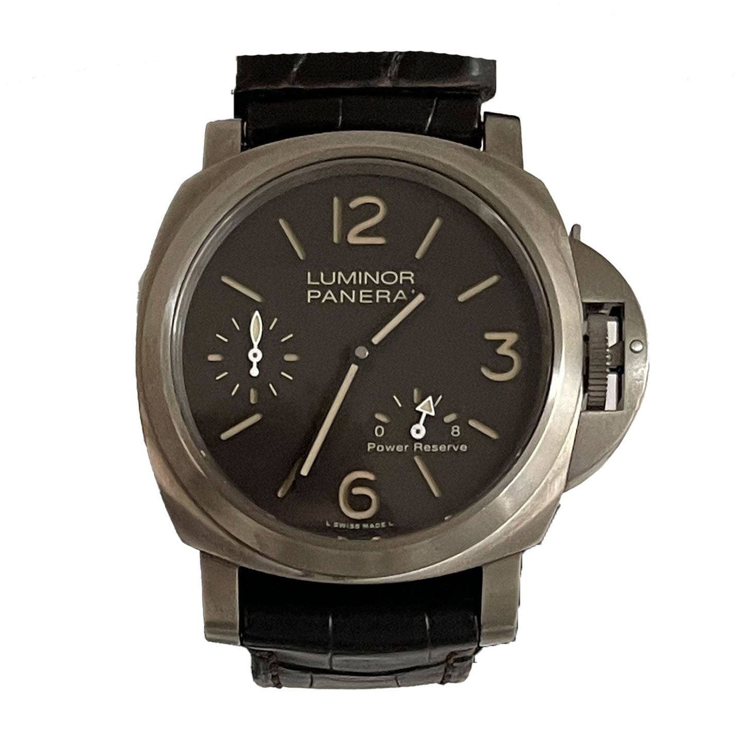 Panerai Luminor PAM00797 (2022) - Bruin wijzerplaat 44mm Titanium (1/4)