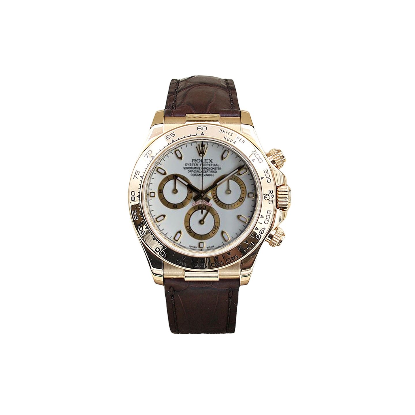 Rolex Daytona 116518 (Unknown (random serial)) - 40 mm Yellow Gold case (1/6)