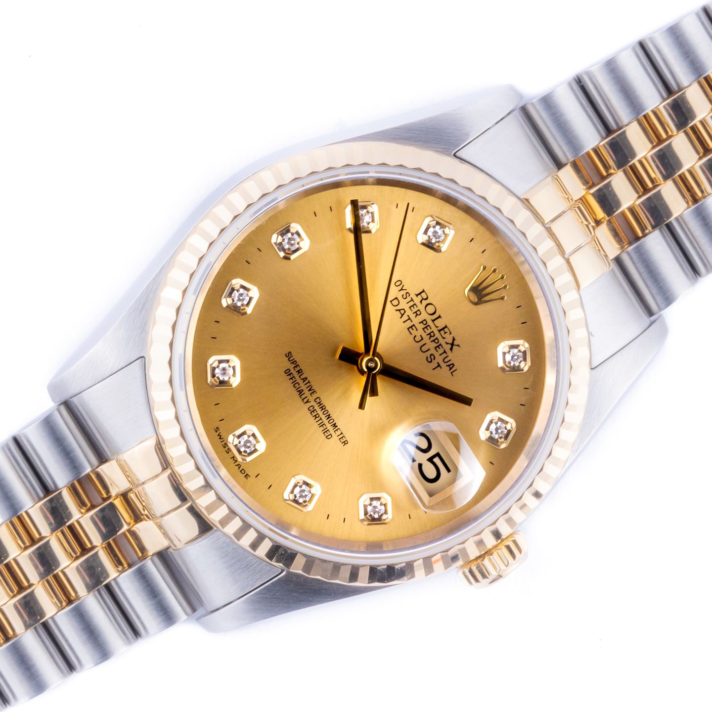 Rolex Datejust 36 16233 (1996) - 36mm Goud/Staal (1/8)