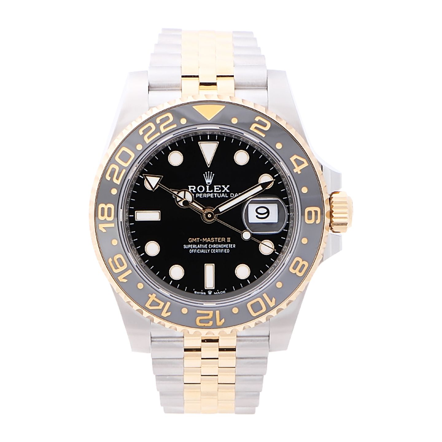 Rolex GMT-Master II 126713GRNR (2024) - Black dial 40 mm Gold/Steel case (1/4)