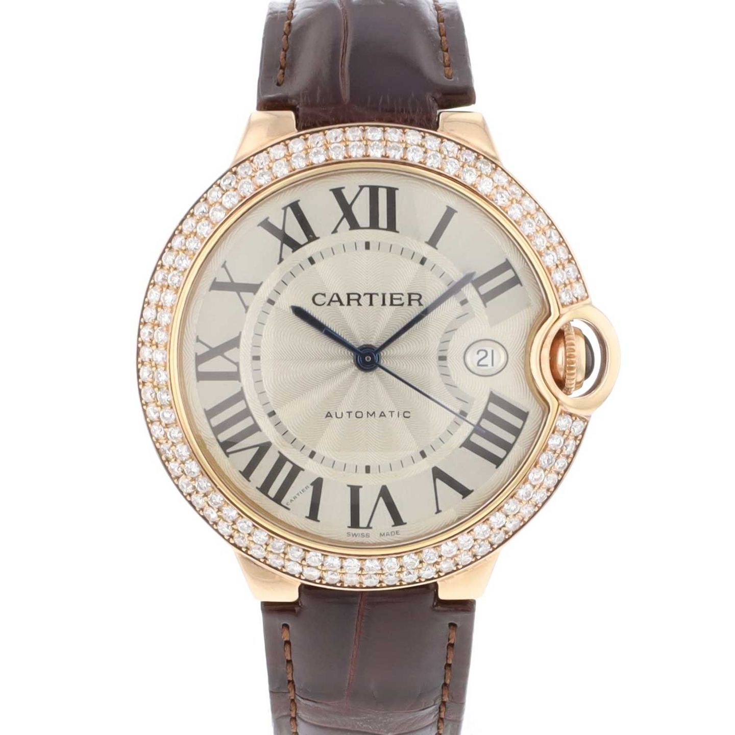 Cartier Ballon Bleu 42mm 2999 (Onbekend (willekeurig serienummer)) - Wit wijzerplaat 42mm Geelgoud (4/8)