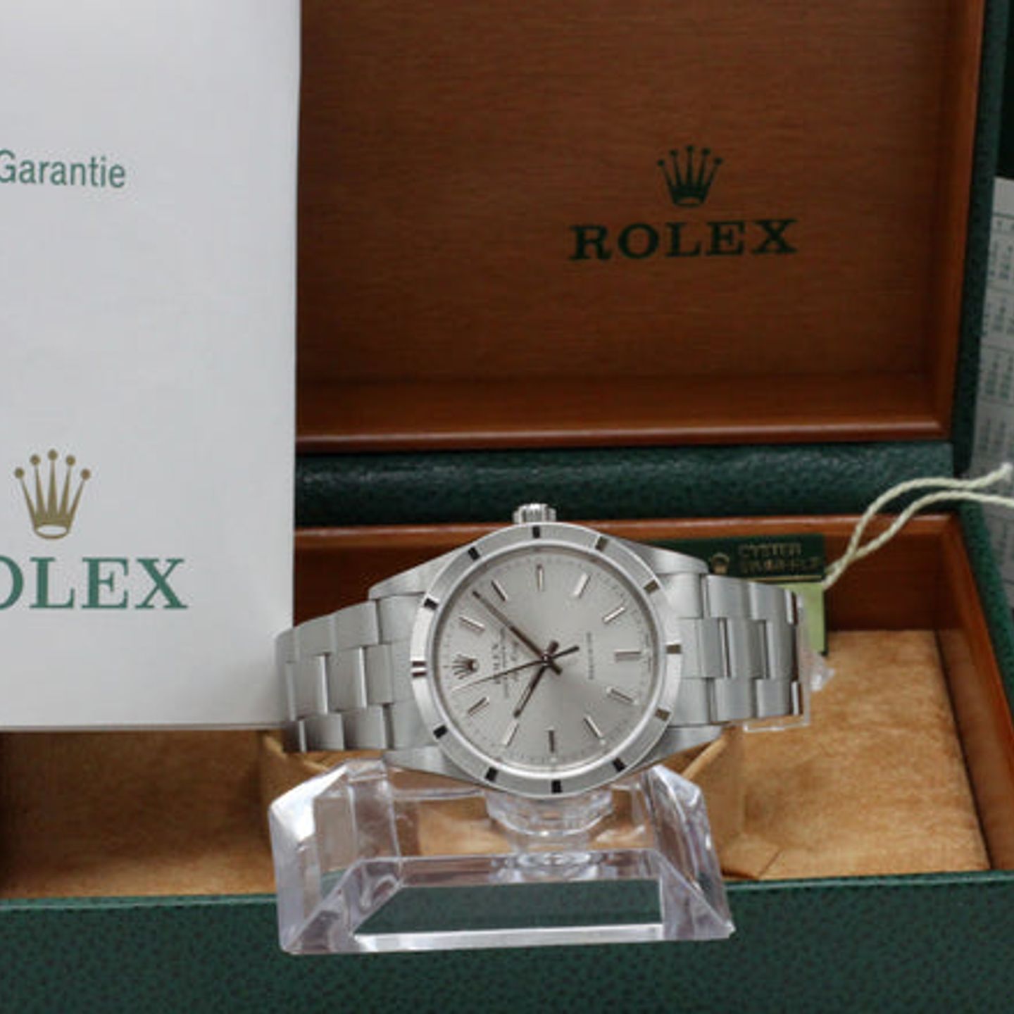 Rolex Air-King 14010 (2005) - Zilver wijzerplaat 34mm Staal (3/7)