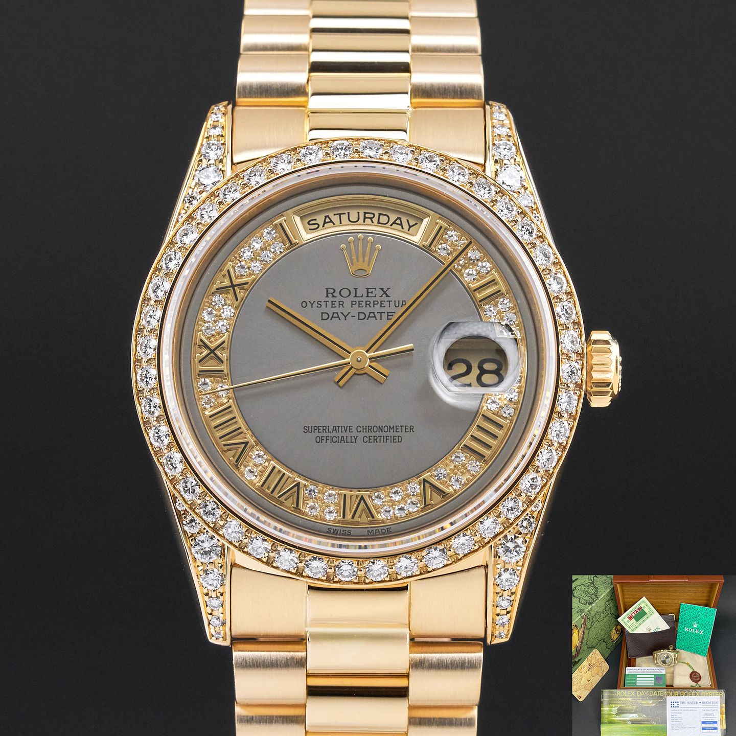 Rolex Day-Date 36 18388 (1991) - 36 mm Yellow Gold case (1/8)