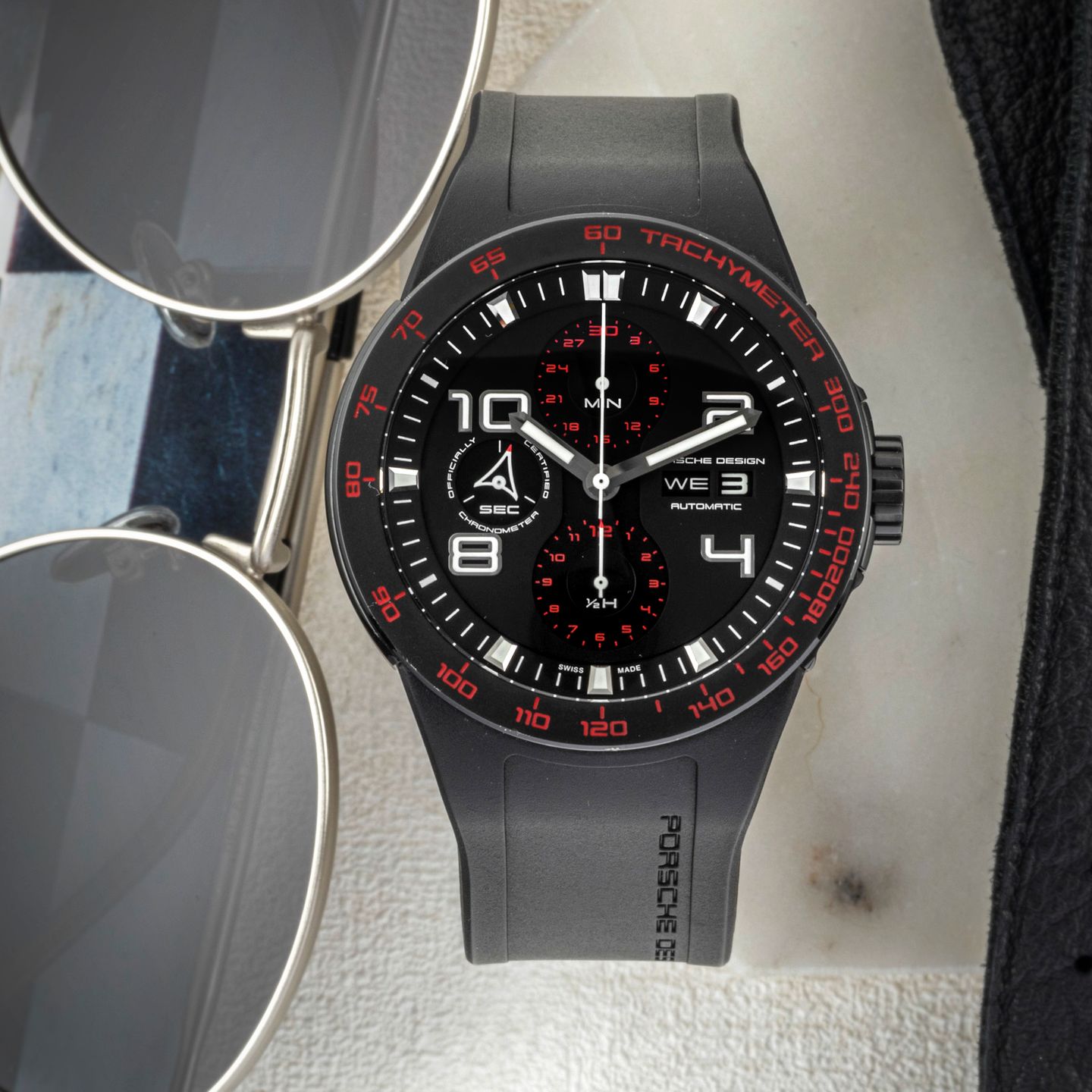 Porsche Design Flat Six P6340 (2014) - Zwart wijzerplaat 44mm Staal (2/8)