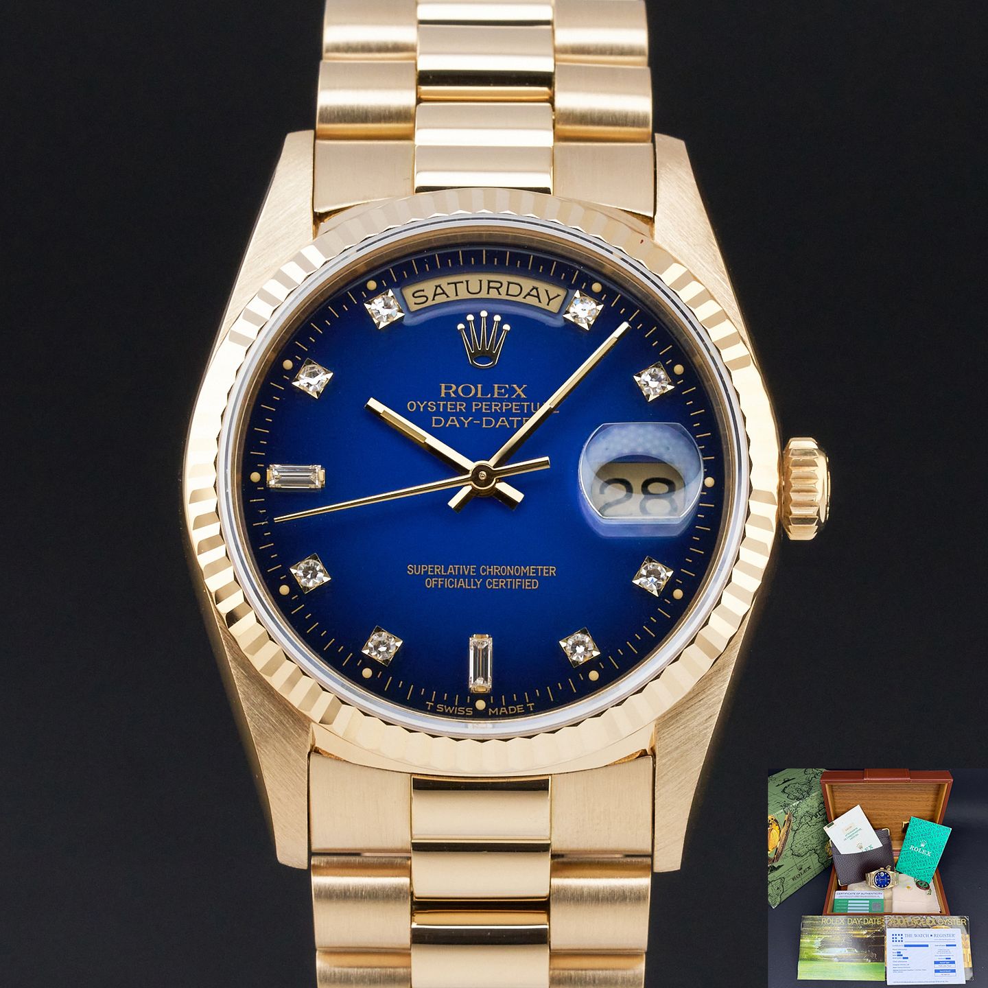 Rolex Day-Date 36 18238 (1991) - 36 mm Yellow Gold case (1/8)