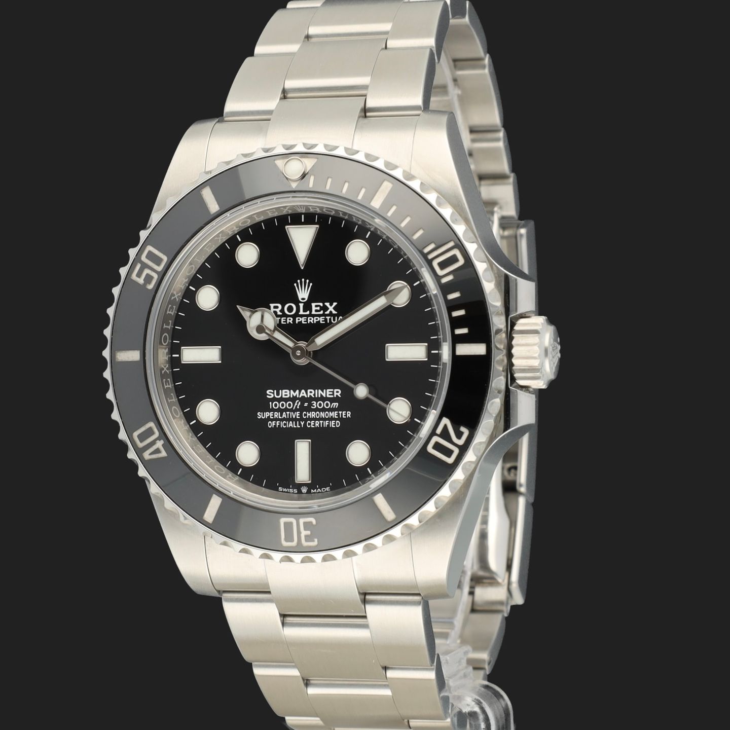 Rolex Submariner No Date 124060 (2020) - Zwart wijzerplaat 41mm Staal (1/8)