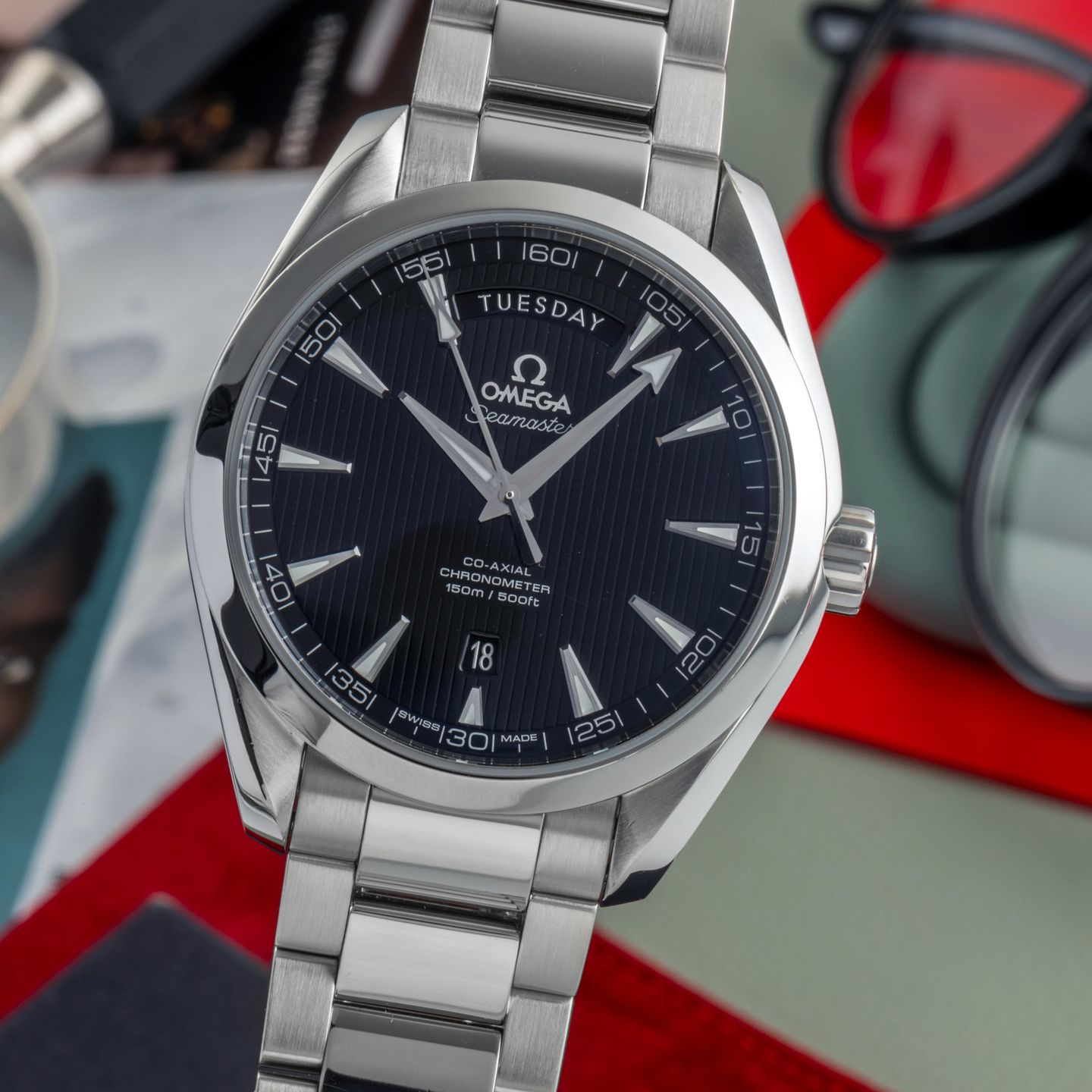 Omega Seamaster Aqua Terra 231.10.42.22.01.001 (Unknown (random serial)) - Black dial 42 mm Steel case (3/8)