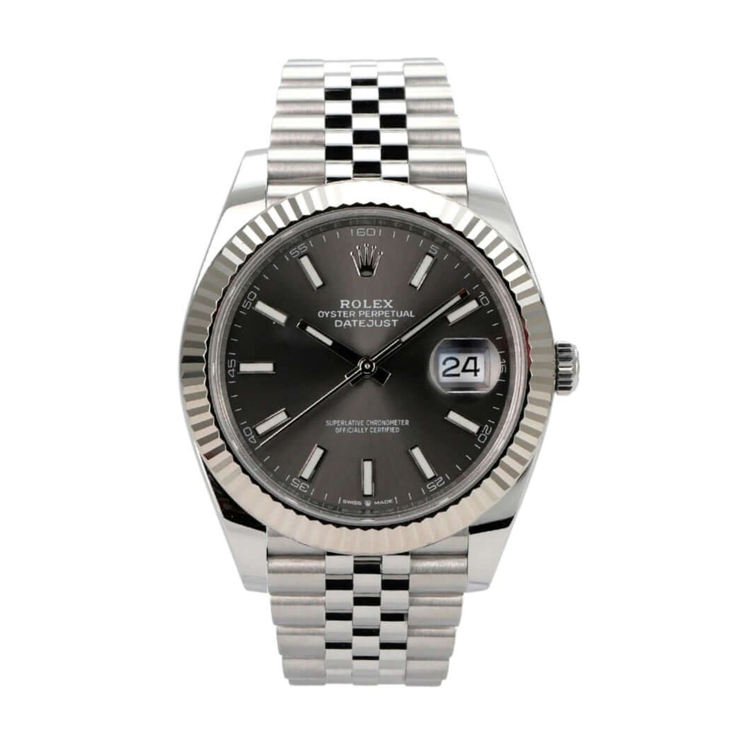 Rolex Datejust 41 126334 (2022) - Grey dial 41 mm Steel case (2/8)