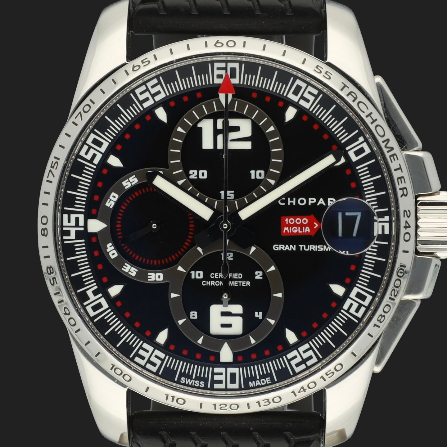 Chopard Mille Miglia 168459-3001 (Onbekend (willekeurig serienummer)) - Zwart wijzerplaat 44mm Staal (2/8)