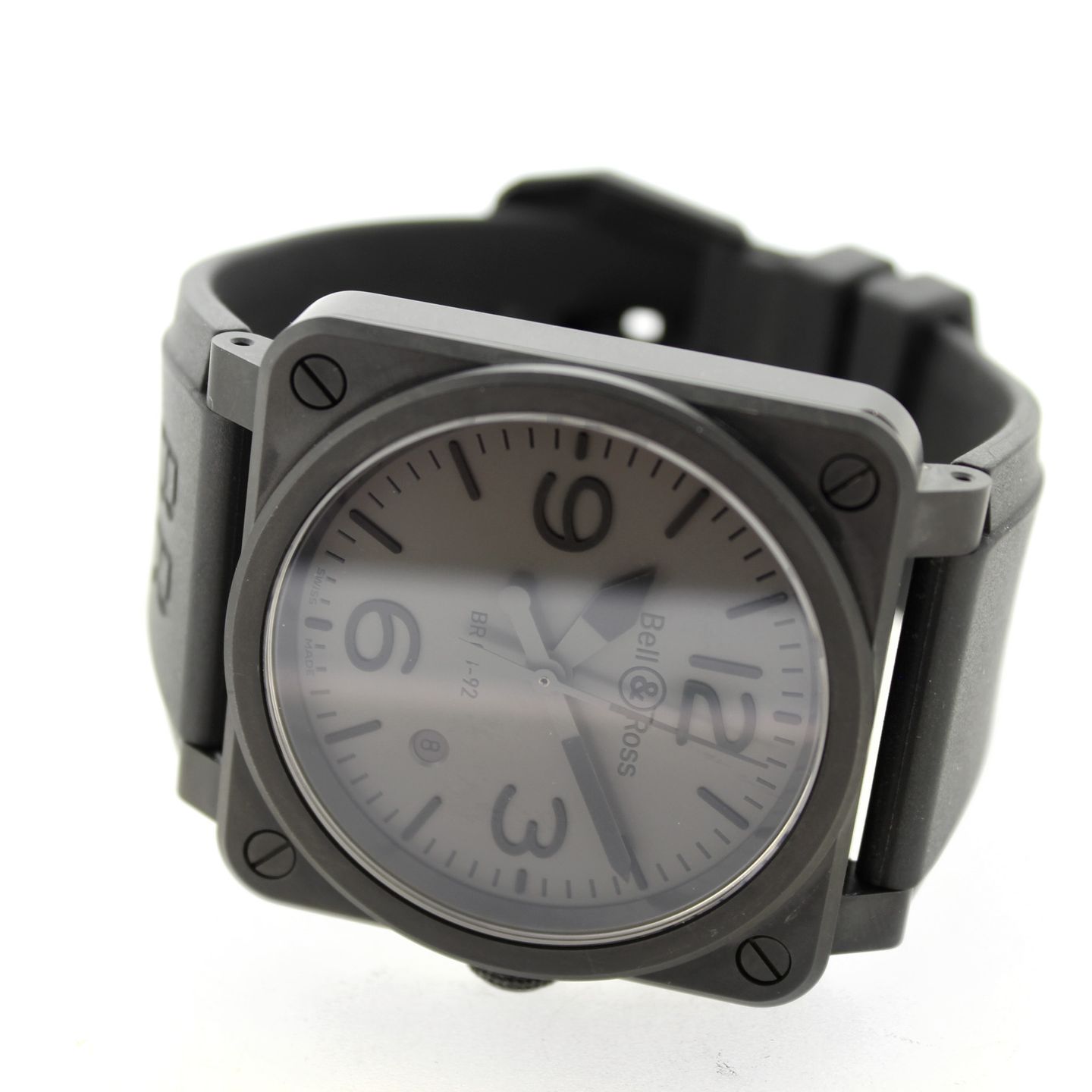 Bell & Ross BR 03 BR03-92-CBL (2018) - Zwart wijzerplaat 42mm Keramiek (14/14)