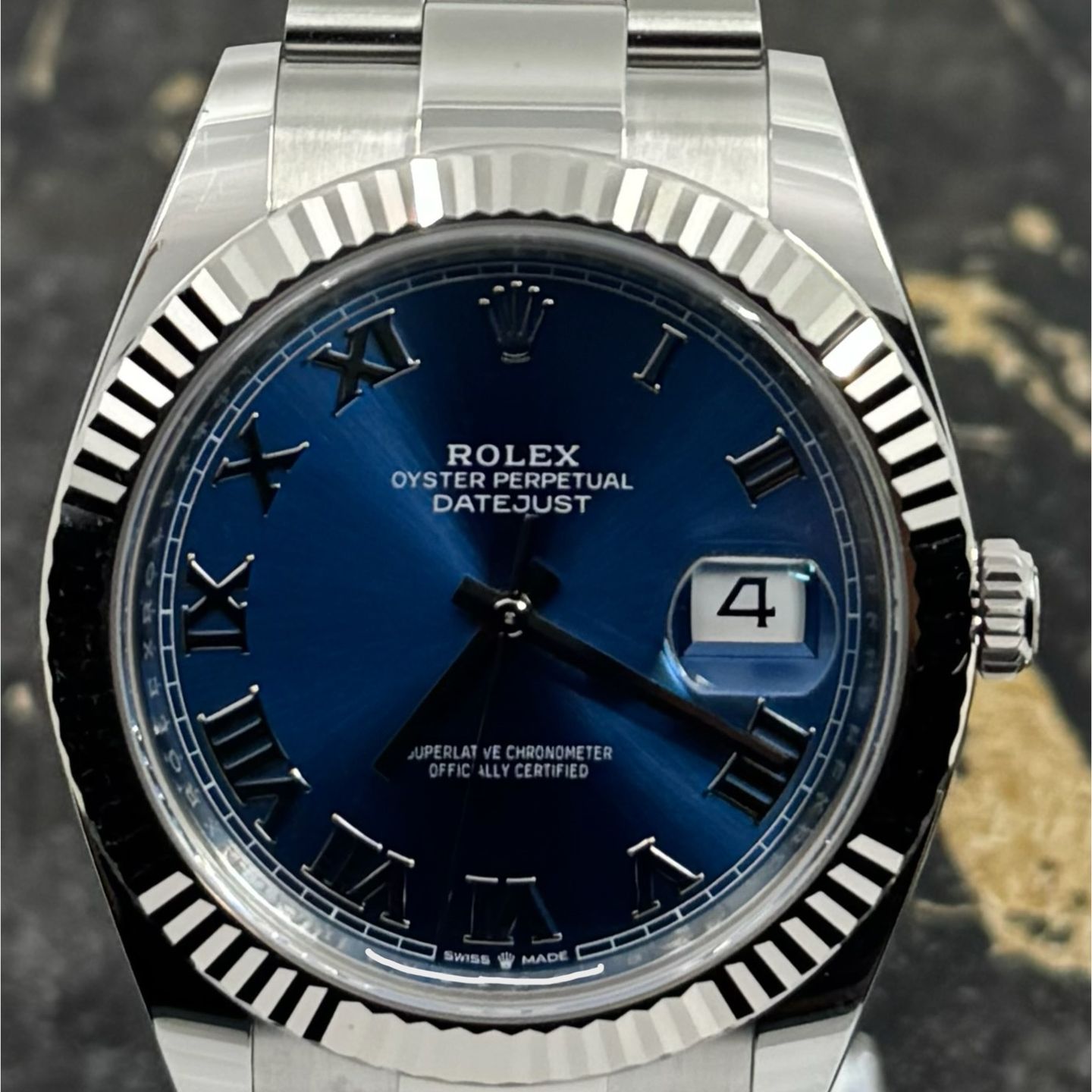 Rolex Datejust 41 126334 (2025) - Blauw wijzerplaat 41mm Staal (2/8)