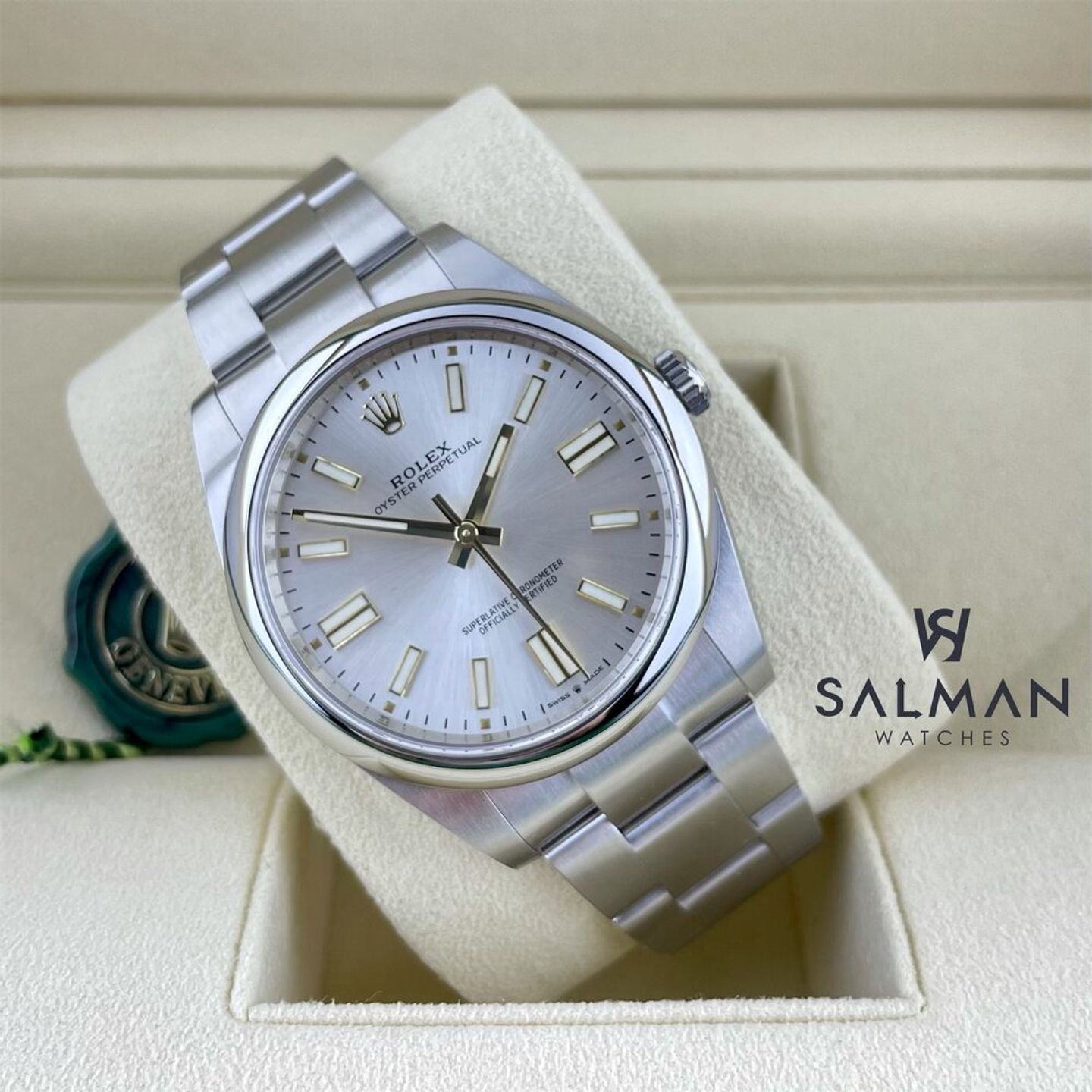 Rolex Oyster Perpetual 41 124300 (2023) - Zilver wijzerplaat 41mm Staal (2/4)