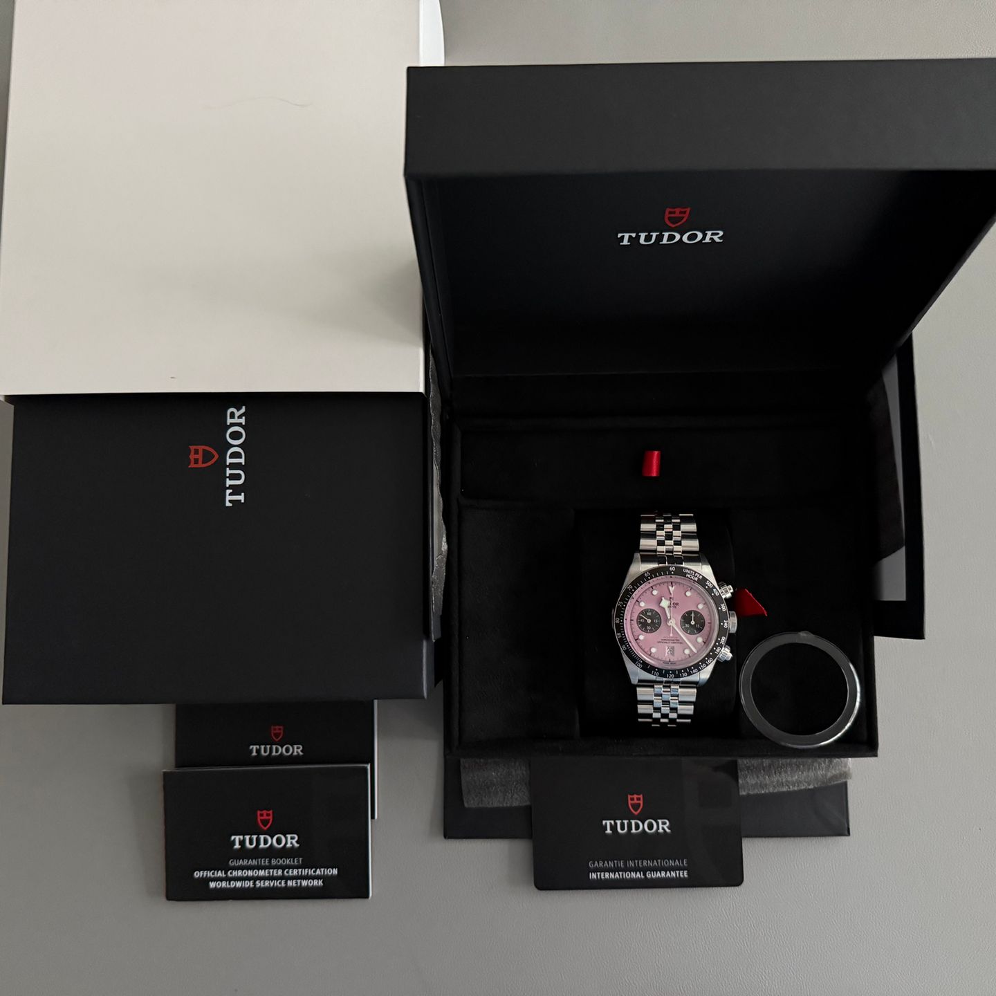 Tudor Black Bay Chrono 79360n-0019 (2025) - Roze wijzerplaat 41mm Staal (2/7)