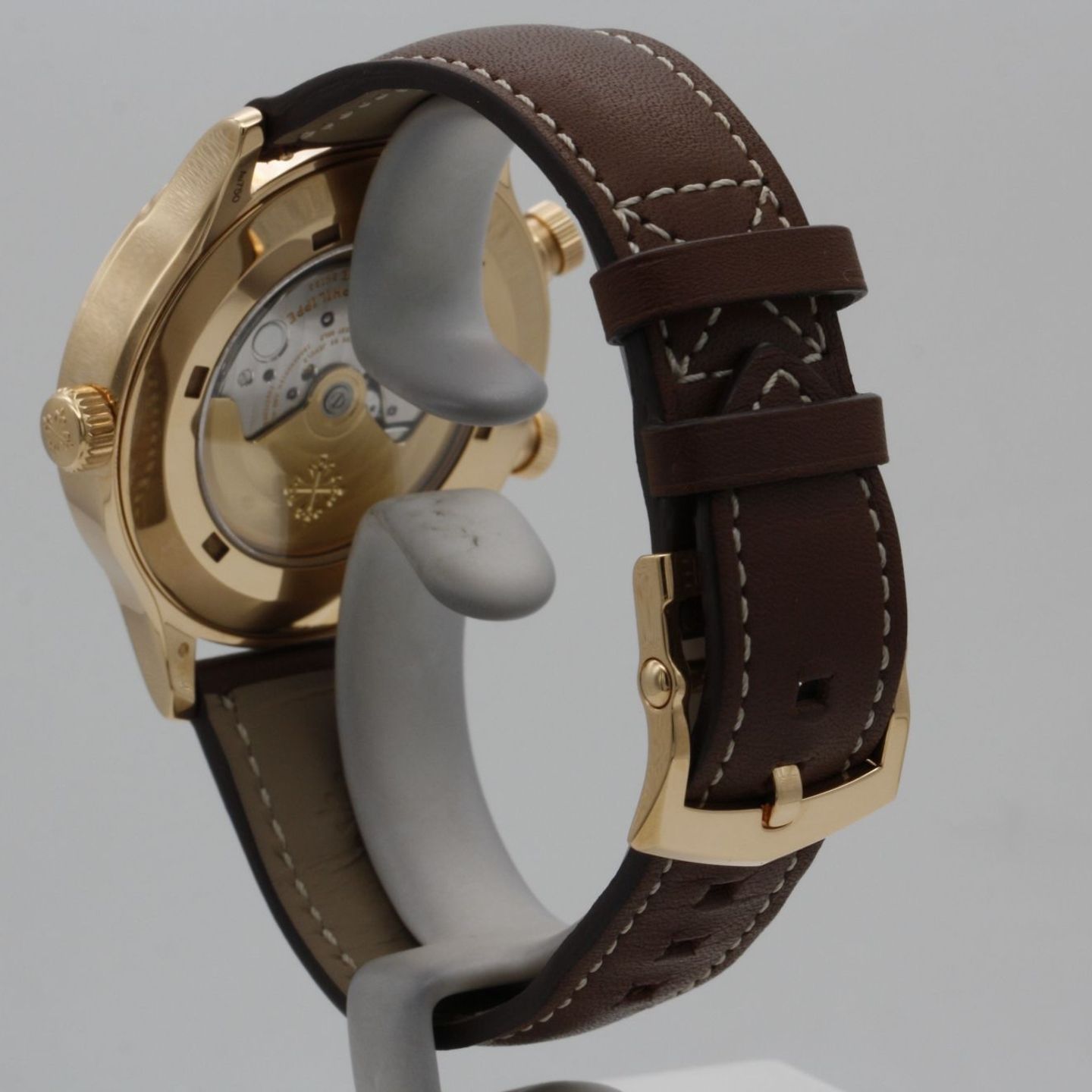 Patek Philippe Calatrava 5524R-001 (2021) - Black dial 42 mm Rose Gold case (4/8)