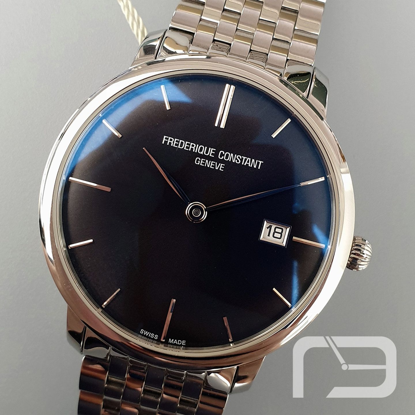 Frederique Constant Slimline Automatic FC-306G4S6B (2024) - Black dial 40 mm Steel case (2/8)