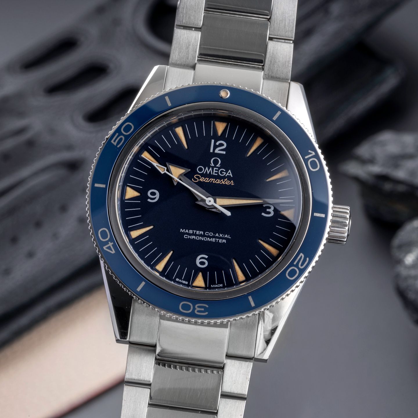 Omega Seamaster 300 233.90.41.21.03.001 (Onbekend (willekeurig serienummer)) - Blauw wijzerplaat 41mm Titanium (3/8)