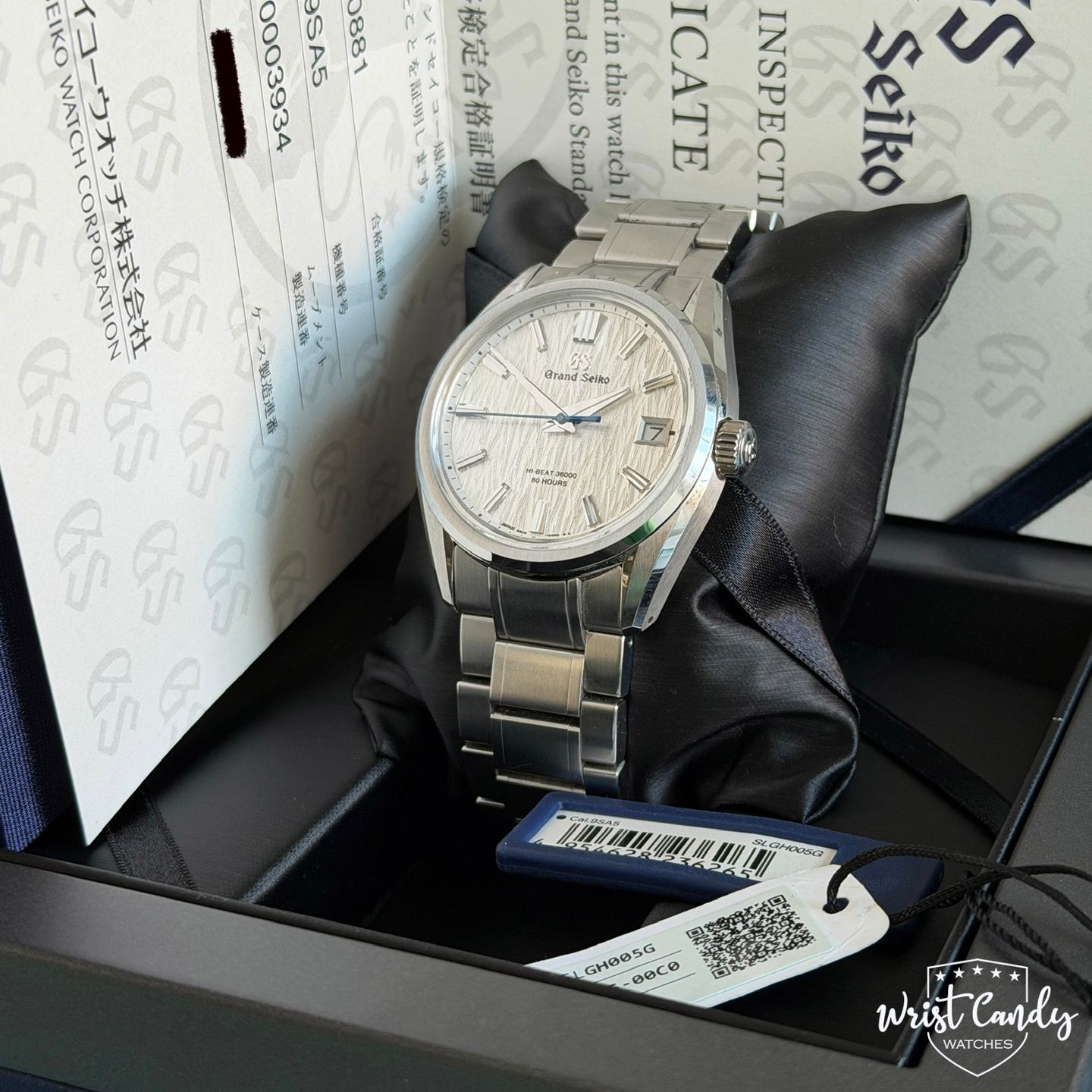 Grand Seiko Heritage Collection SLGH005 (Onbekend (willekeurig serienummer)) - Blauw wijzerplaat 41mm Staal (8/8)