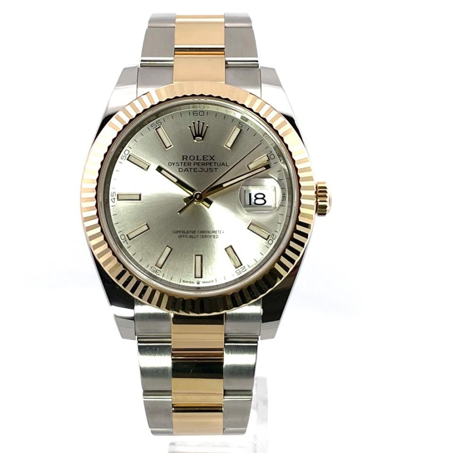 Rolex Datejust 41 126333 (2023) - Silver dial 41 mm Gold/Steel case (2/8)