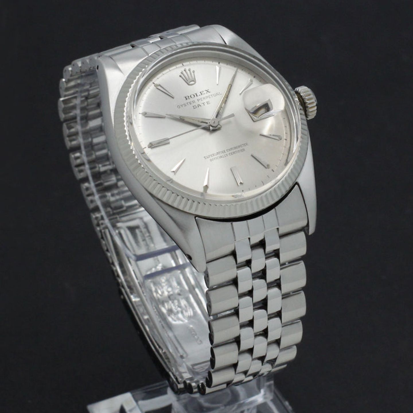 Rolex Datejust 6605 (1959) - Zilver wijzerplaat 36mm Staal (6/7)