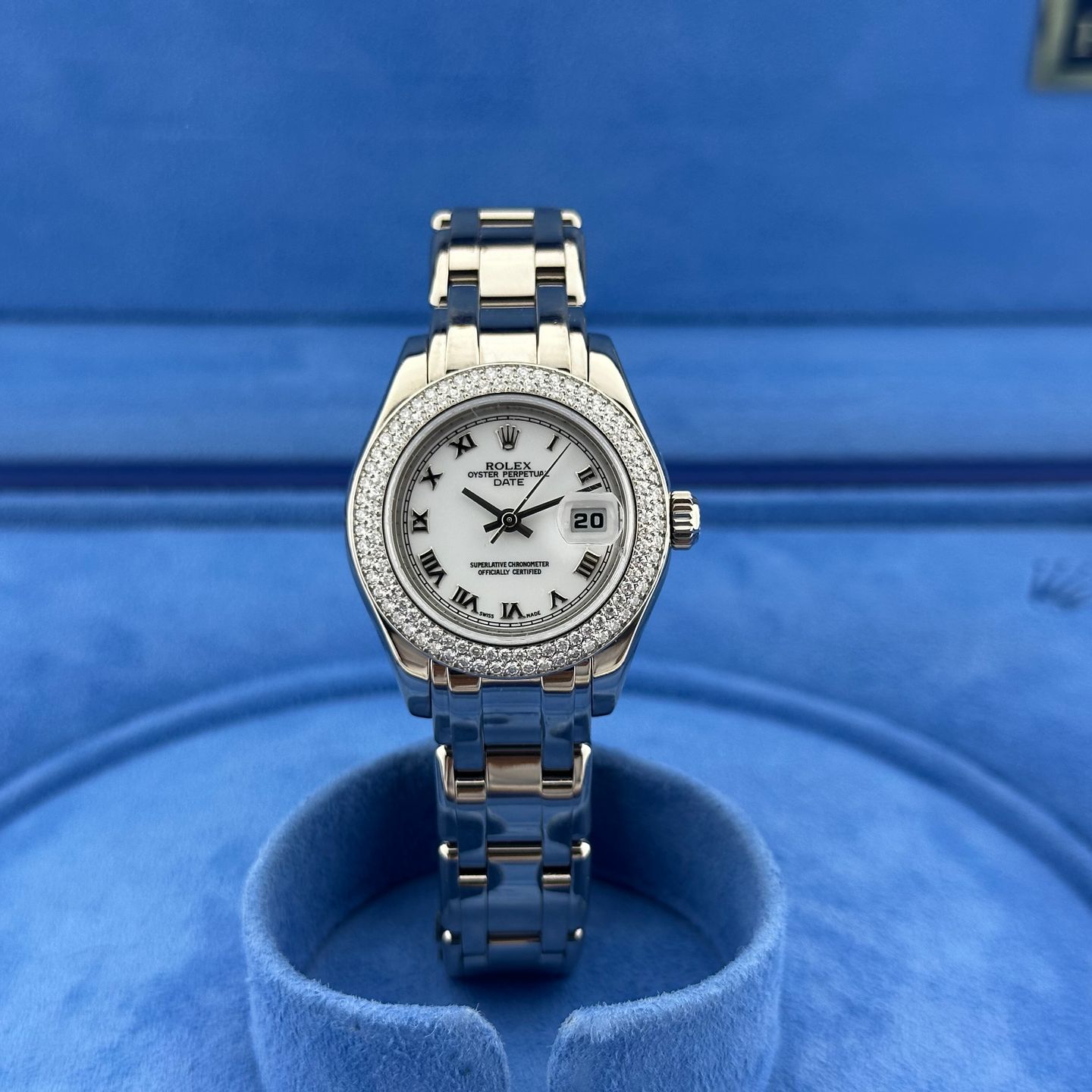 Rolex Lady-Datejust 80339 (2004) - Wit wijzerplaat 29mm Witgoud (1/8)