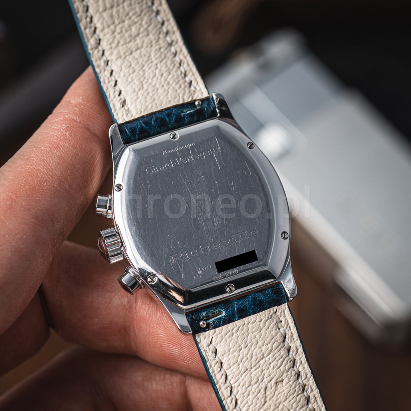 Girard-Perregaux Richeville 2710 (Onbekend (willekeurig serienummer)) - Blauw wijzerplaat 35mm Staal (5/7)