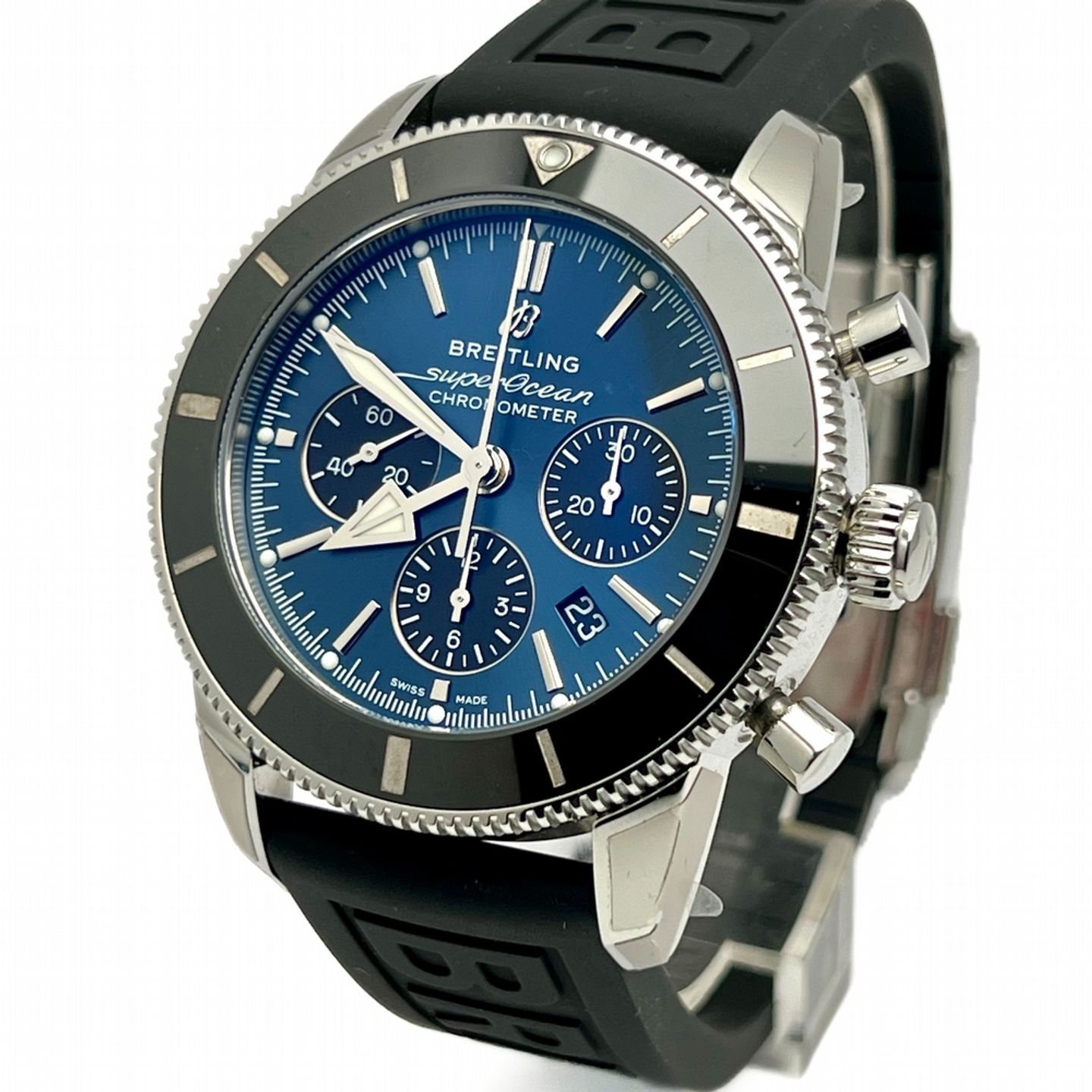 Breitling Superocean Heritage II Chronograph AB0162121C1S1 (2019) - Blue dial 44 mm Steel case (1/8)