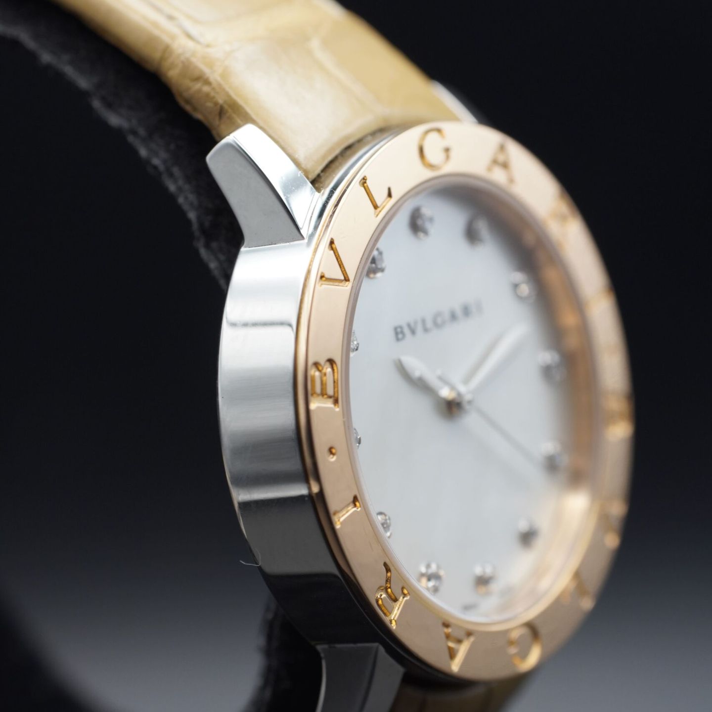 Bulgari Bulgari BBLP33SG (2013) - Pearl dial 33 mm Gold/Steel case (5/8)