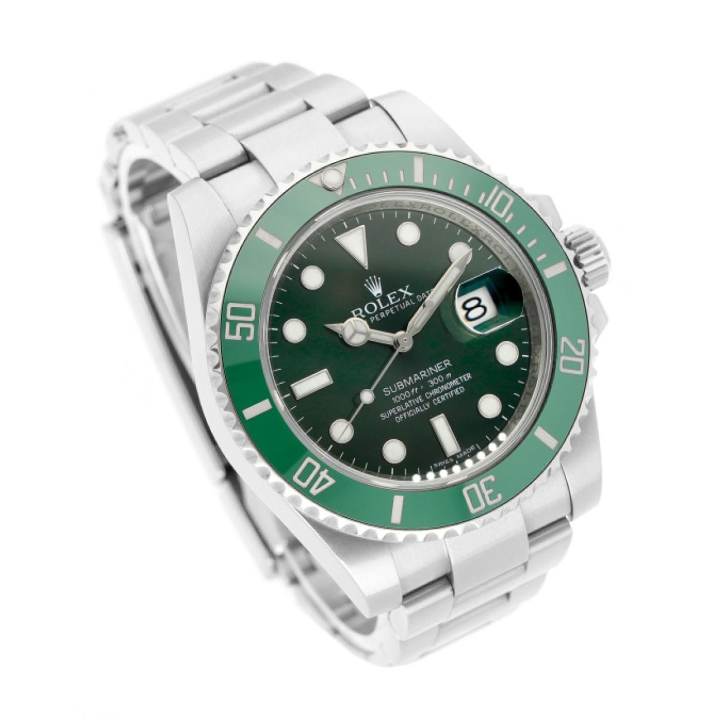 Rolex Submariner Date 116610LV (2015) - Green dial 40 mm Steel case (3/5)