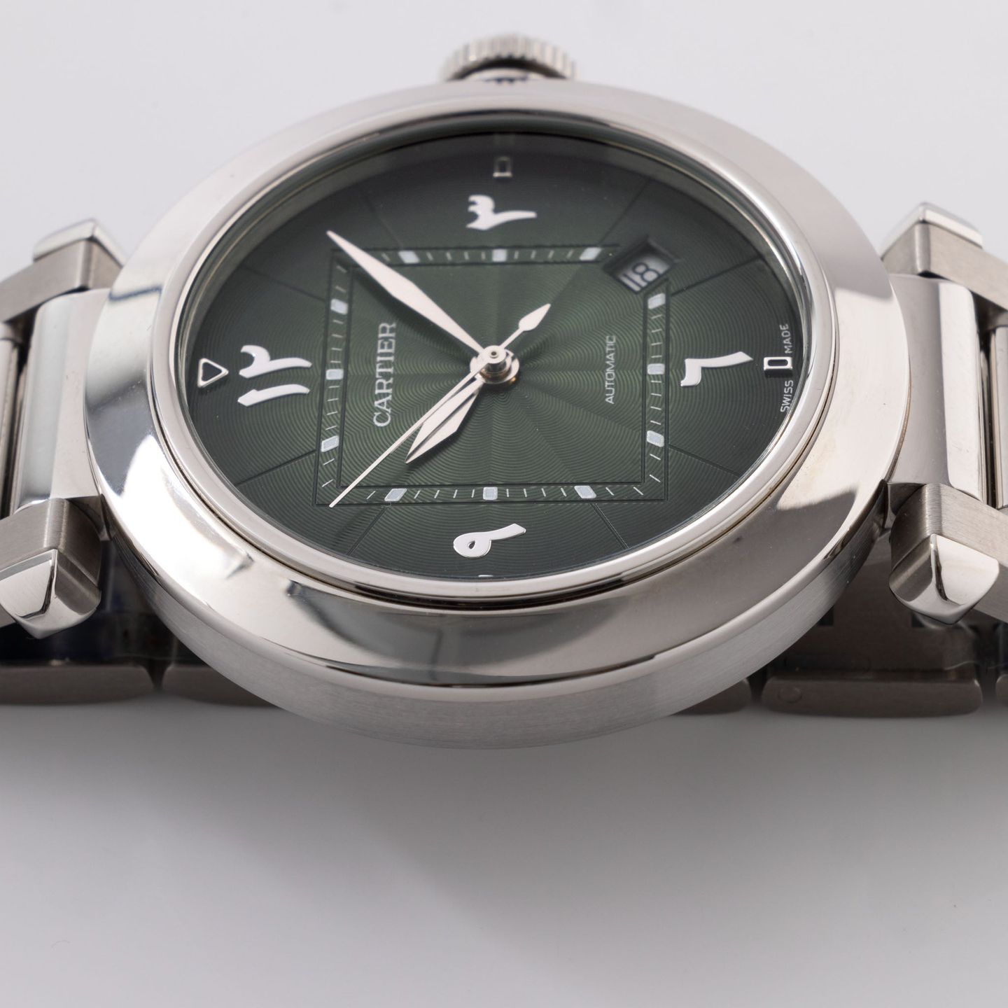 Cartier Pasha WSPA0022 (2021) - Green dial 41 mm Steel case (8/8)