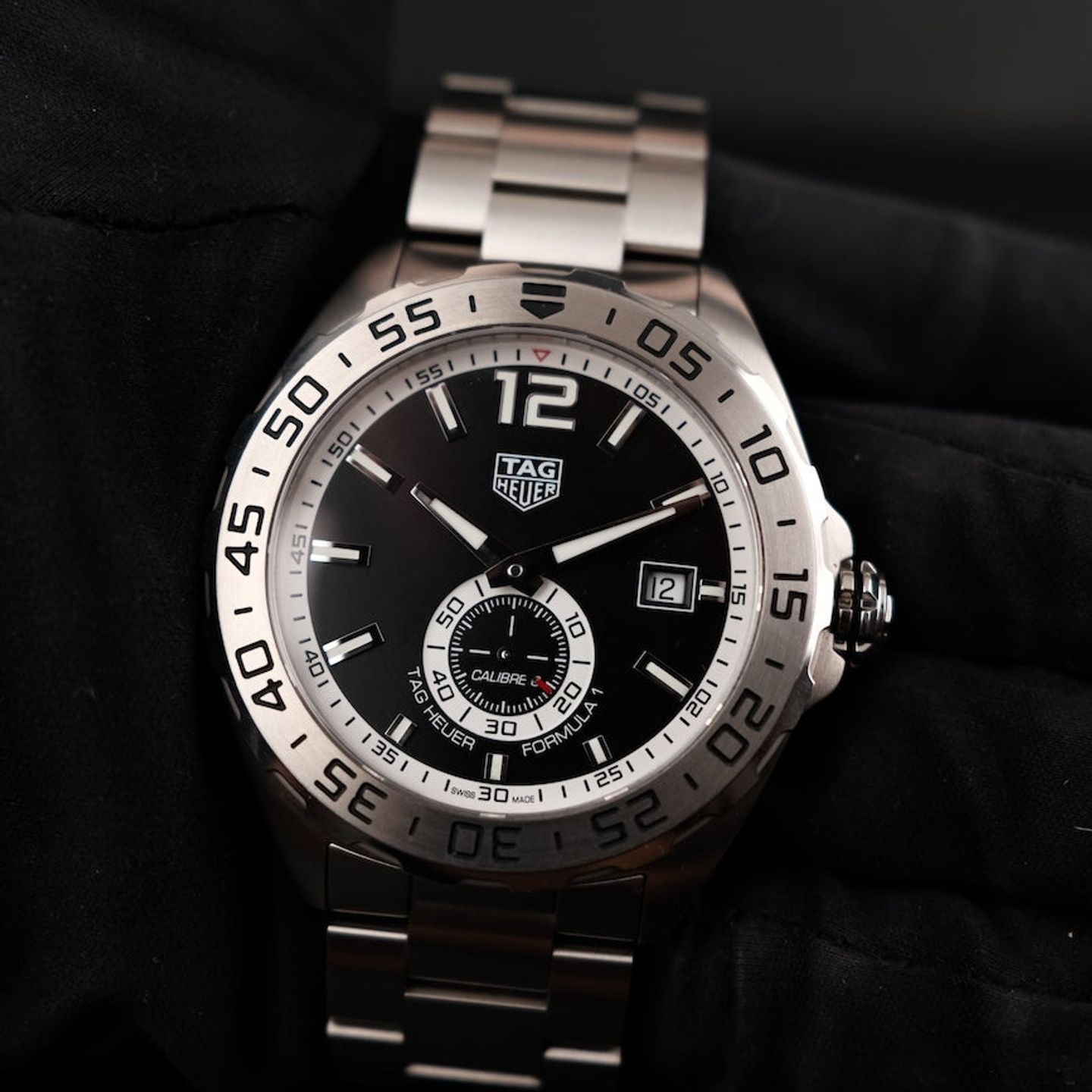 TAG Heuer Formula 1 Calibre 6 WAZ2012 (2022) - Zwart wijzerplaat 43mm Staal (1/8)