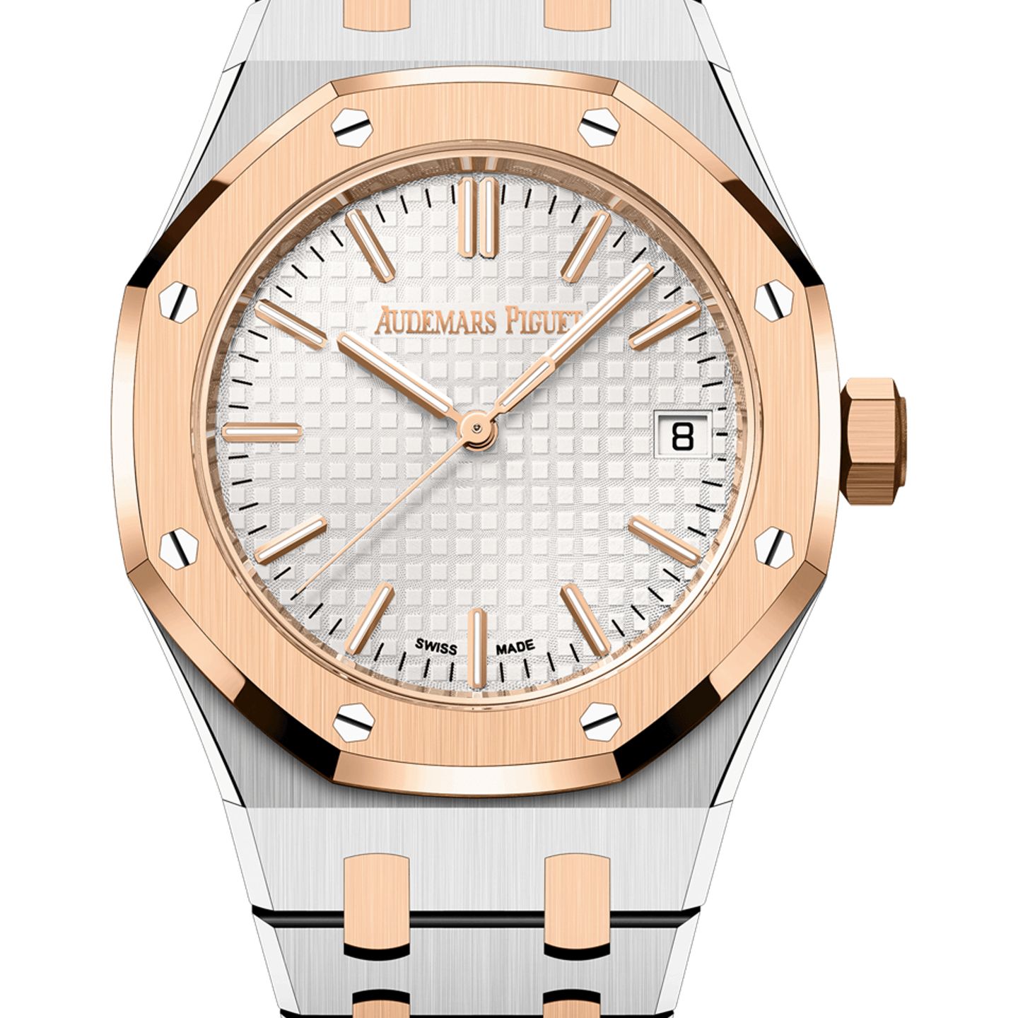 Audemars Piguet Royal Oak Selfwinding 15550SR.OO.1356SR.02 (2025) - Silver dial 37 mm Gold/Steel case (1/1)