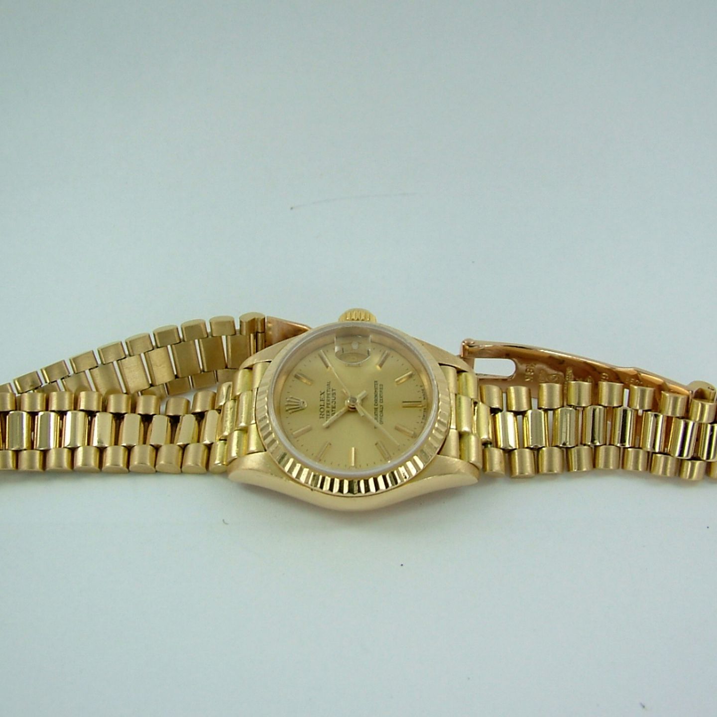 Rolex Lady-Datejust 69178 (1987) - Champagne dial 26 mm Yellow Gold case (1/6)