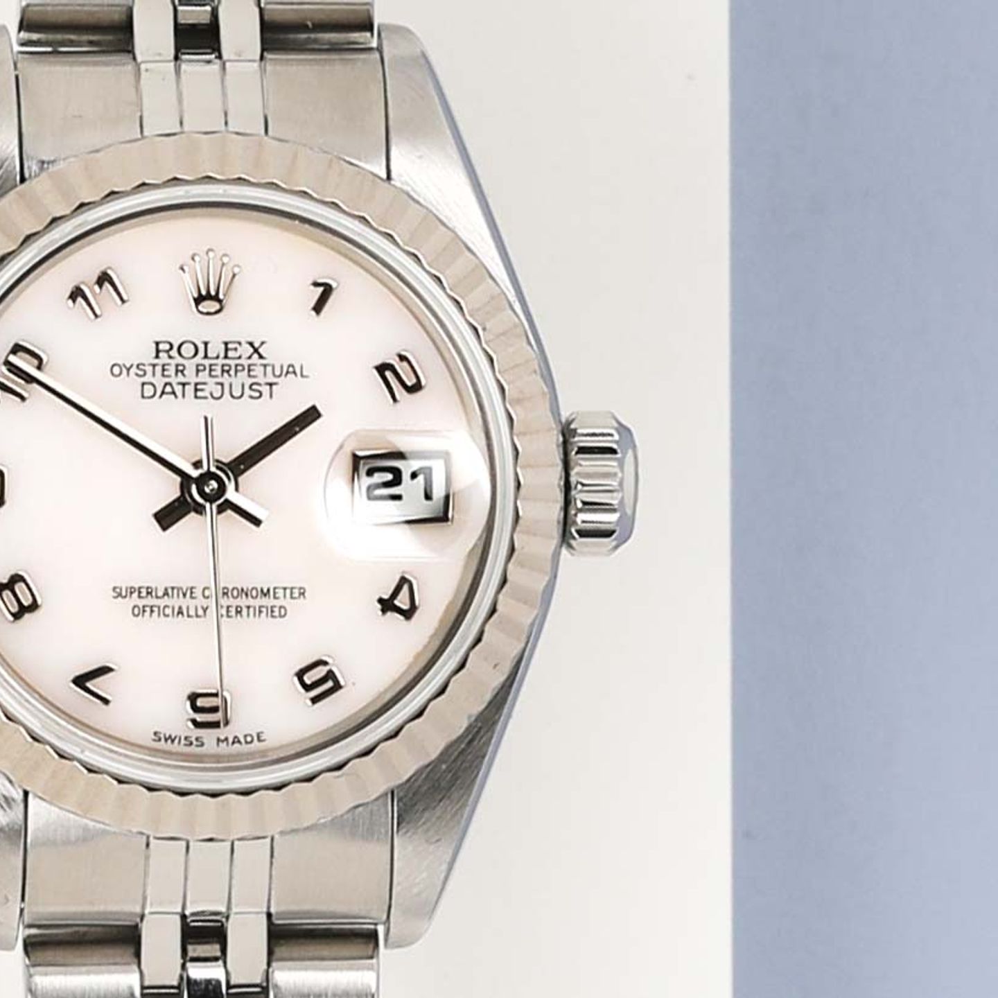 Rolex Lady-Datejust 69174 (1999) - Pearl dial 26 mm Steel case (5/7)