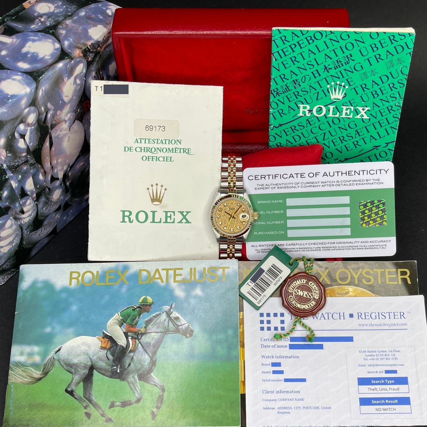 Rolex Lady-Datejust 69173 (1996) - 26mm Goud/Staal (2/8)