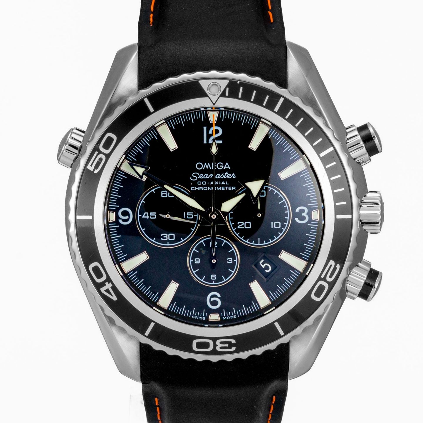 Omega Seamaster Planet Ocean Chronograph 2210.50.00 (Unknown (random serial)) - Black dial 46 mm Steel case (1/6)